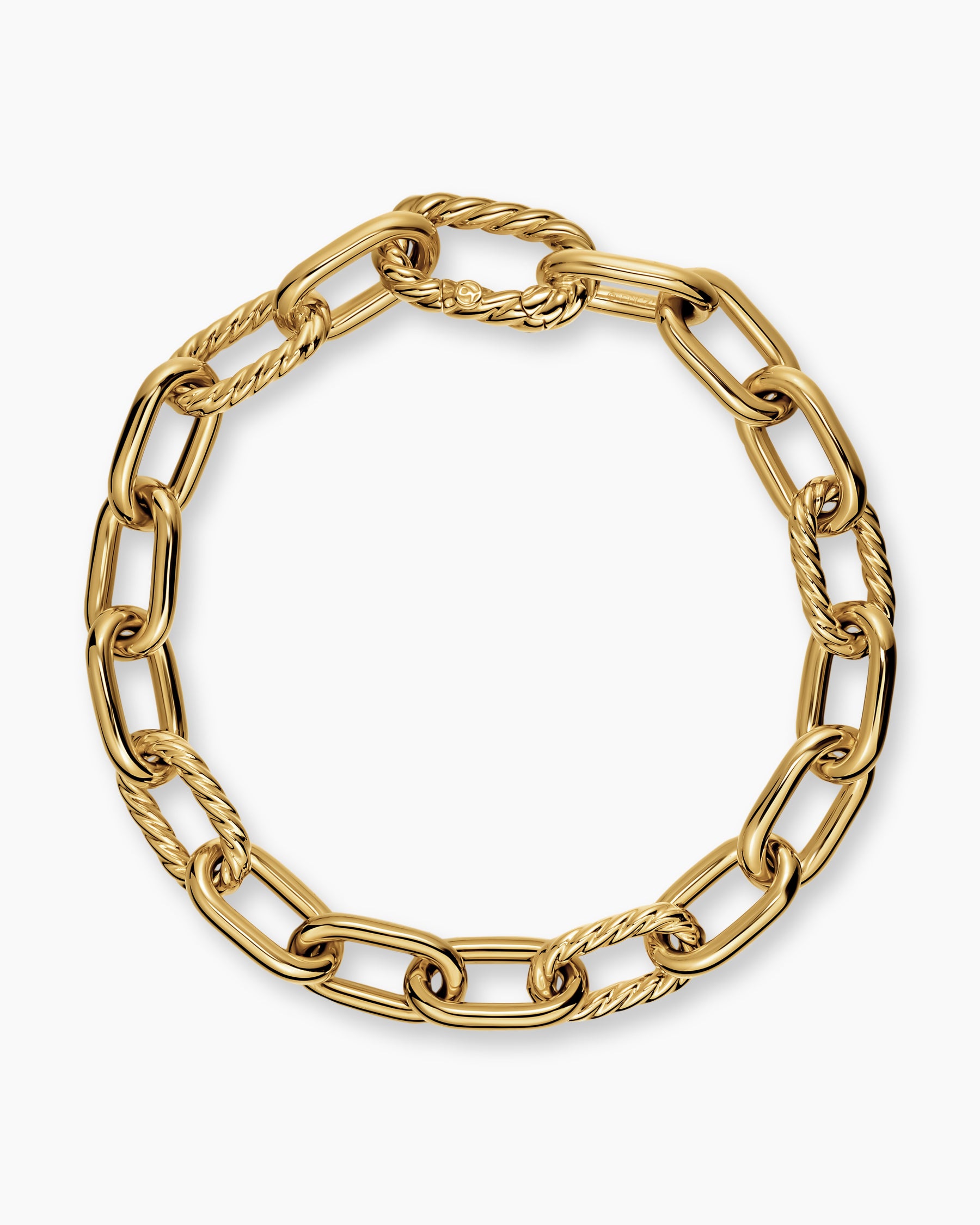 Alternative view of DY Madison Chain Bracelet in 18K Yellow Gold, 8.5mm