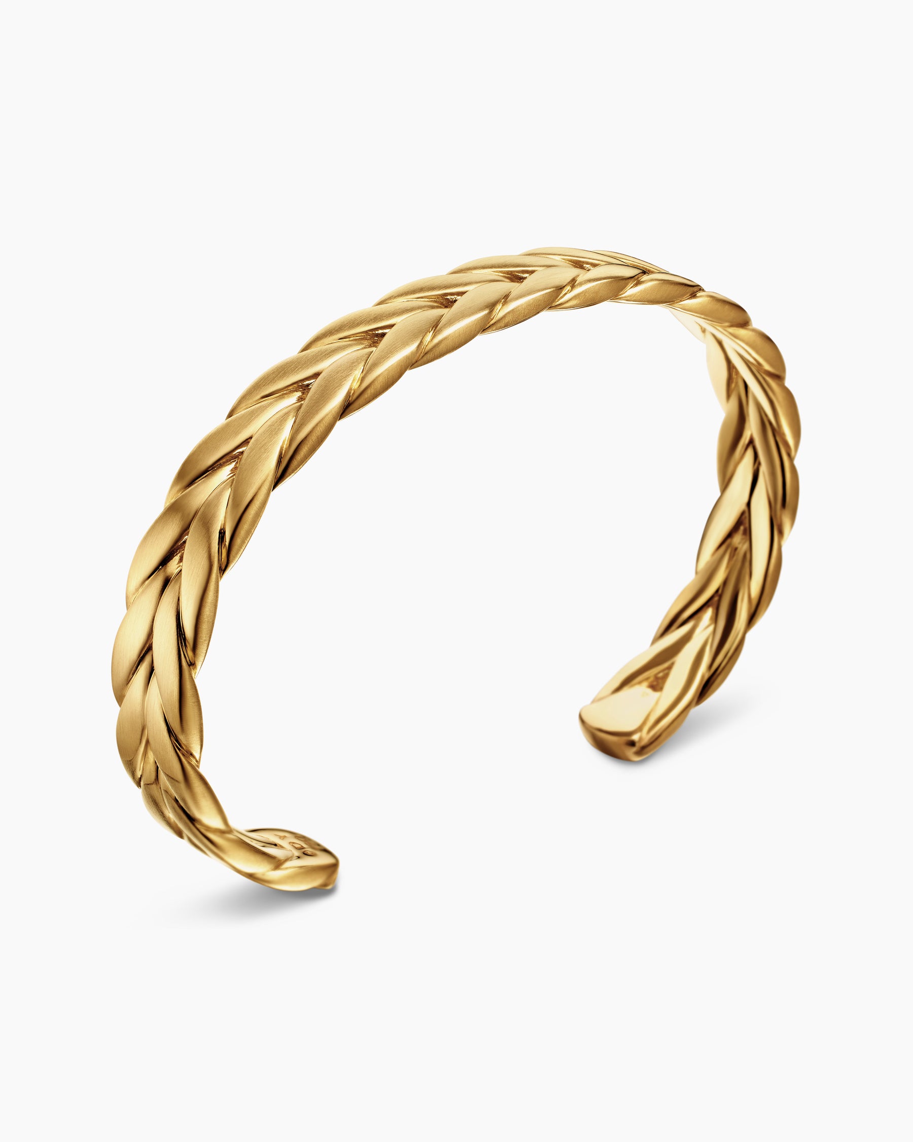 Chevron Cuff Bracelet in 18K Yellow Gold, 9mm - Image 3