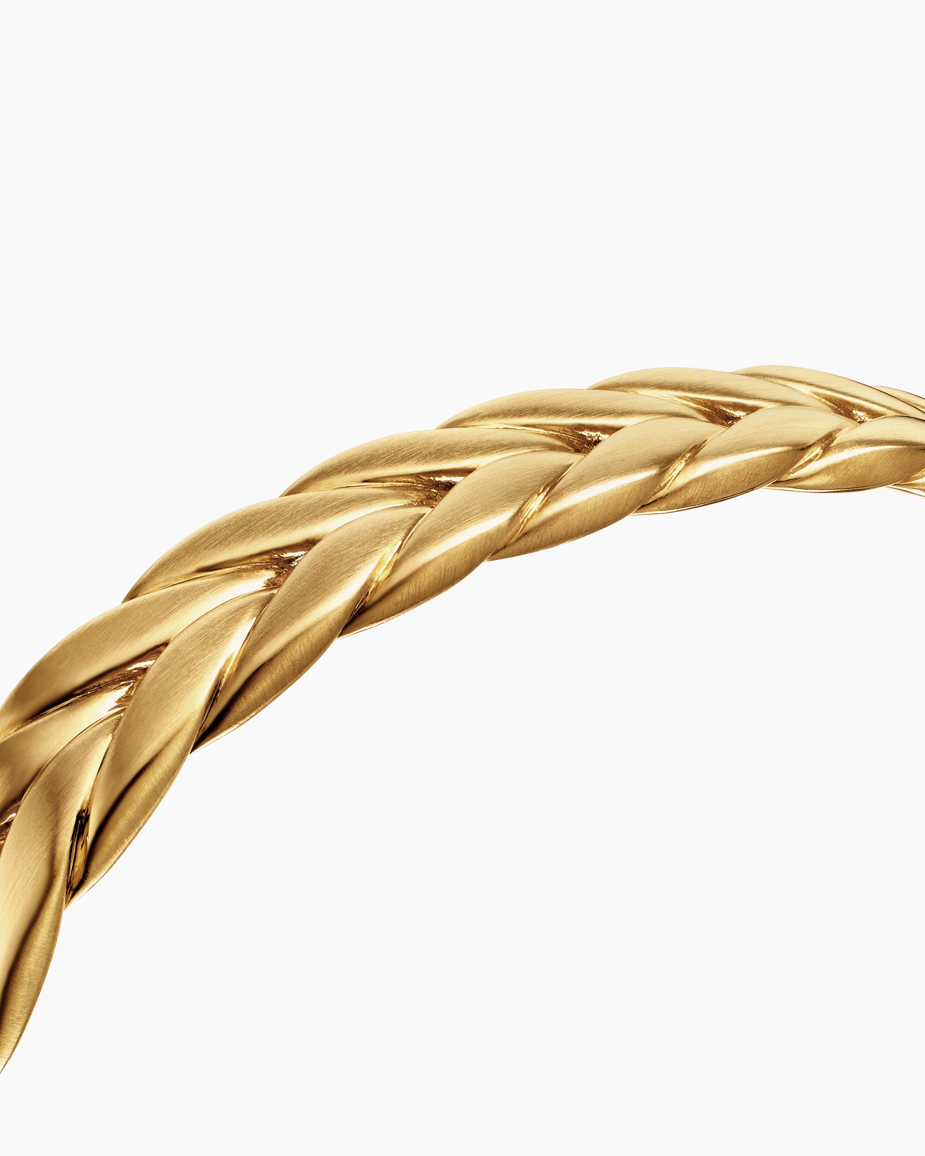 Chevron Cuff Bracelet in 18K Yellow Gold, 9mm - Image 5