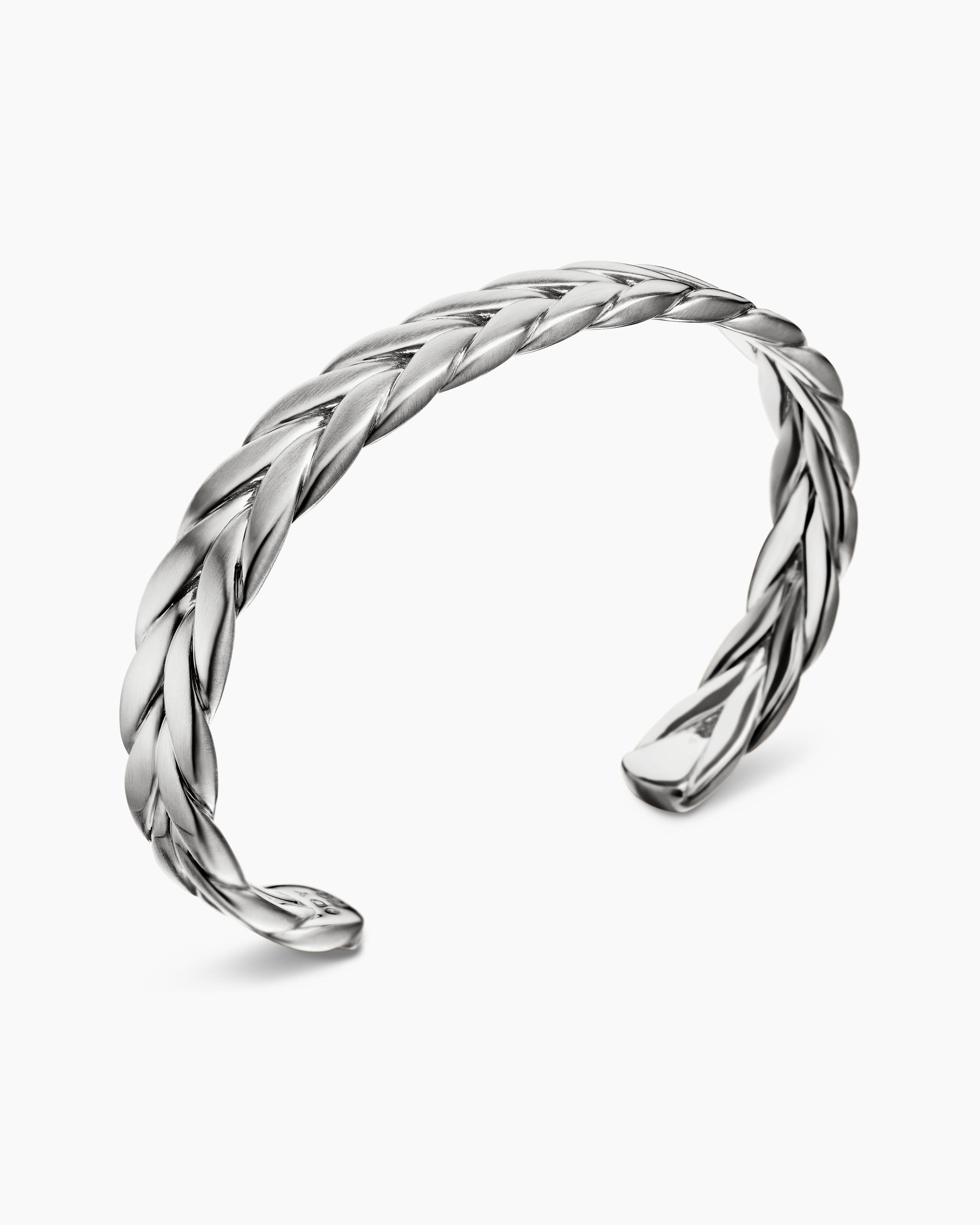 Chevron Cuff Bracelet in Sterling Silver, 9mm - Image 3