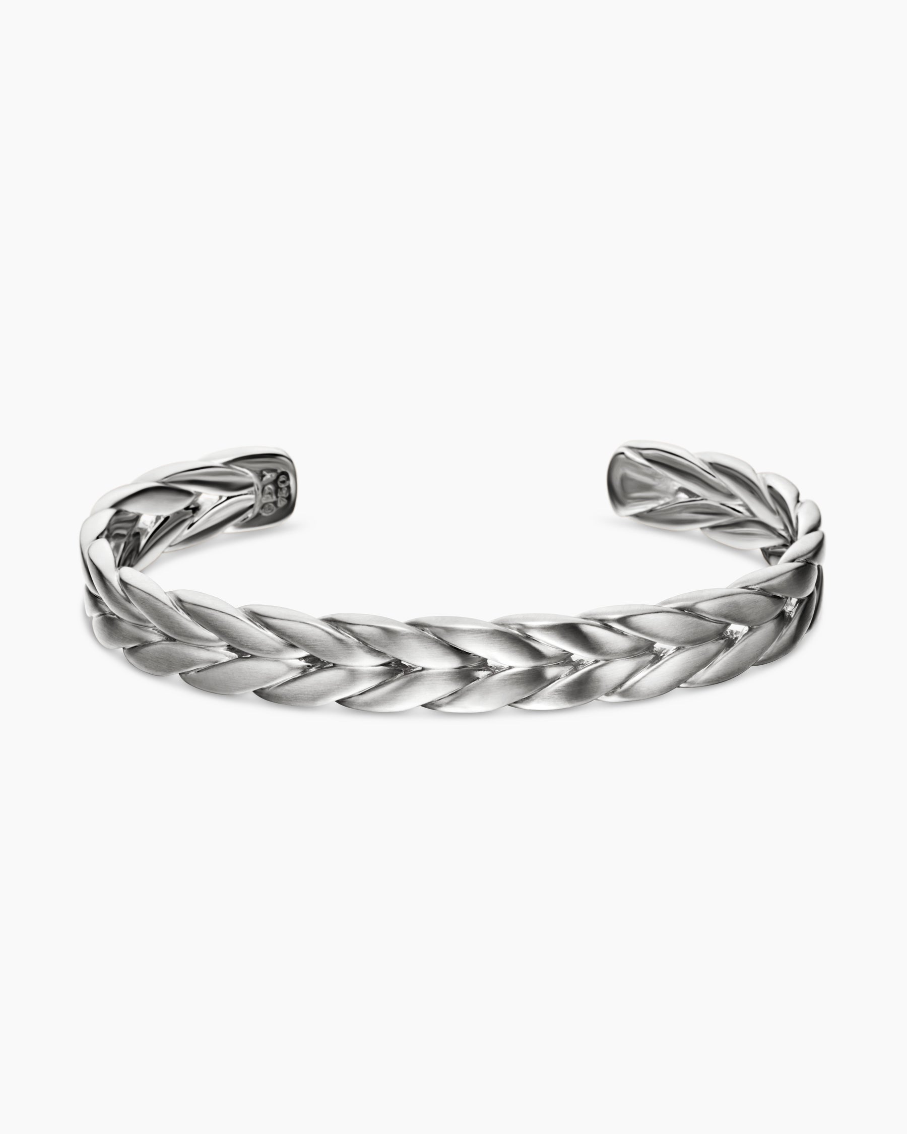 Chevron Cuff Bracelet in Sterling Silver, 9mm - Image 4