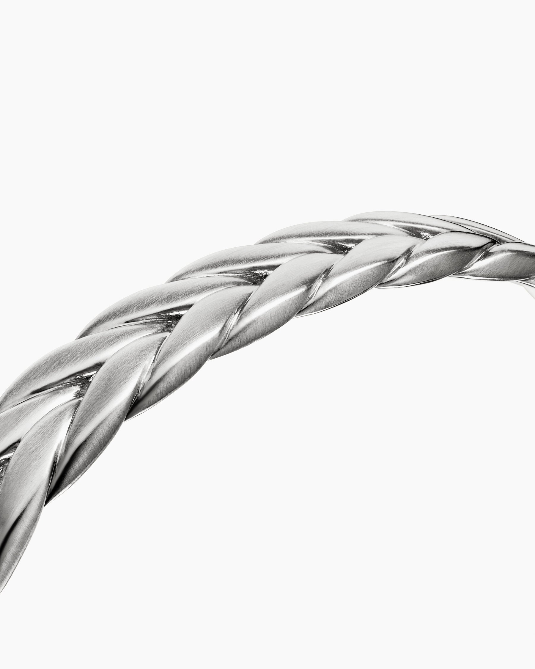 Chevron Cuff Bracelet in Sterling Silver, 9mm - Image 5