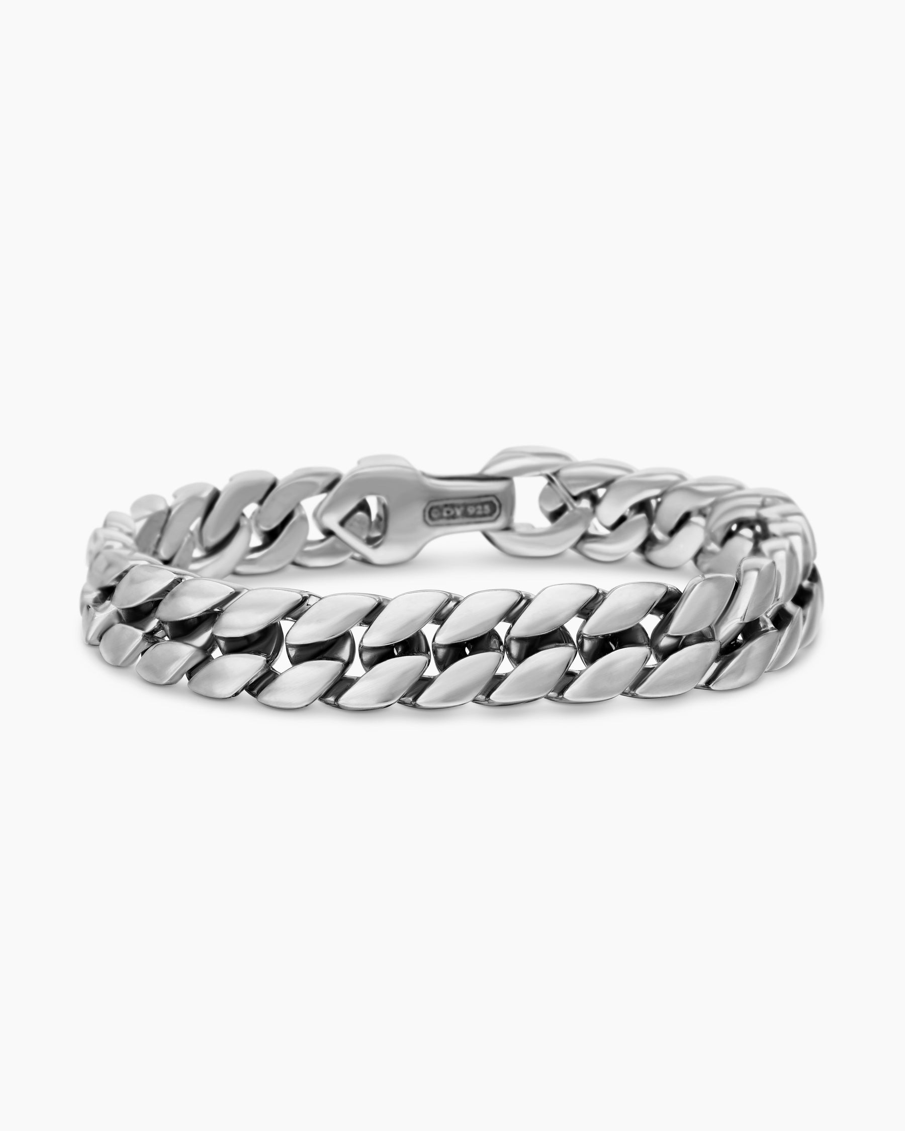 Curb Chain Bracelet in Sterling Silver, 11.5mm - Image 4