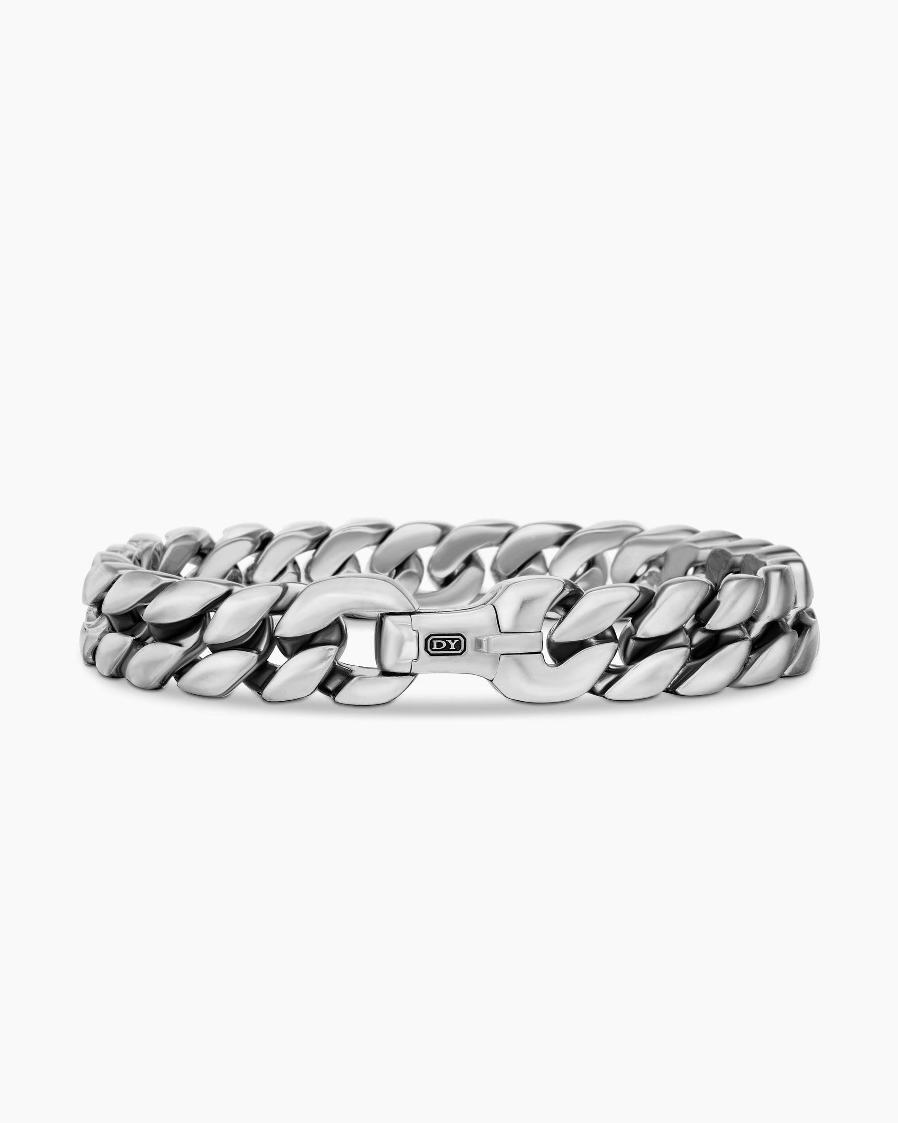 Curb Chain Bracelet in Sterling Silver, 11.5mm - Image 6