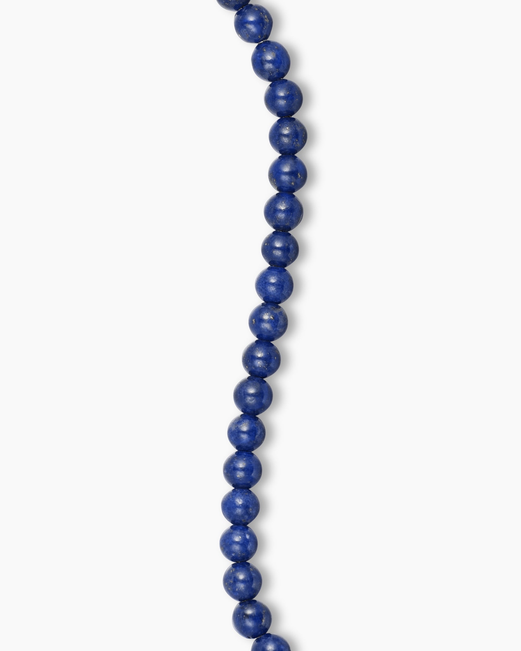 Spiritual Beads Bracelet in Lapis with Sterling Silver, 4mm - Image 6