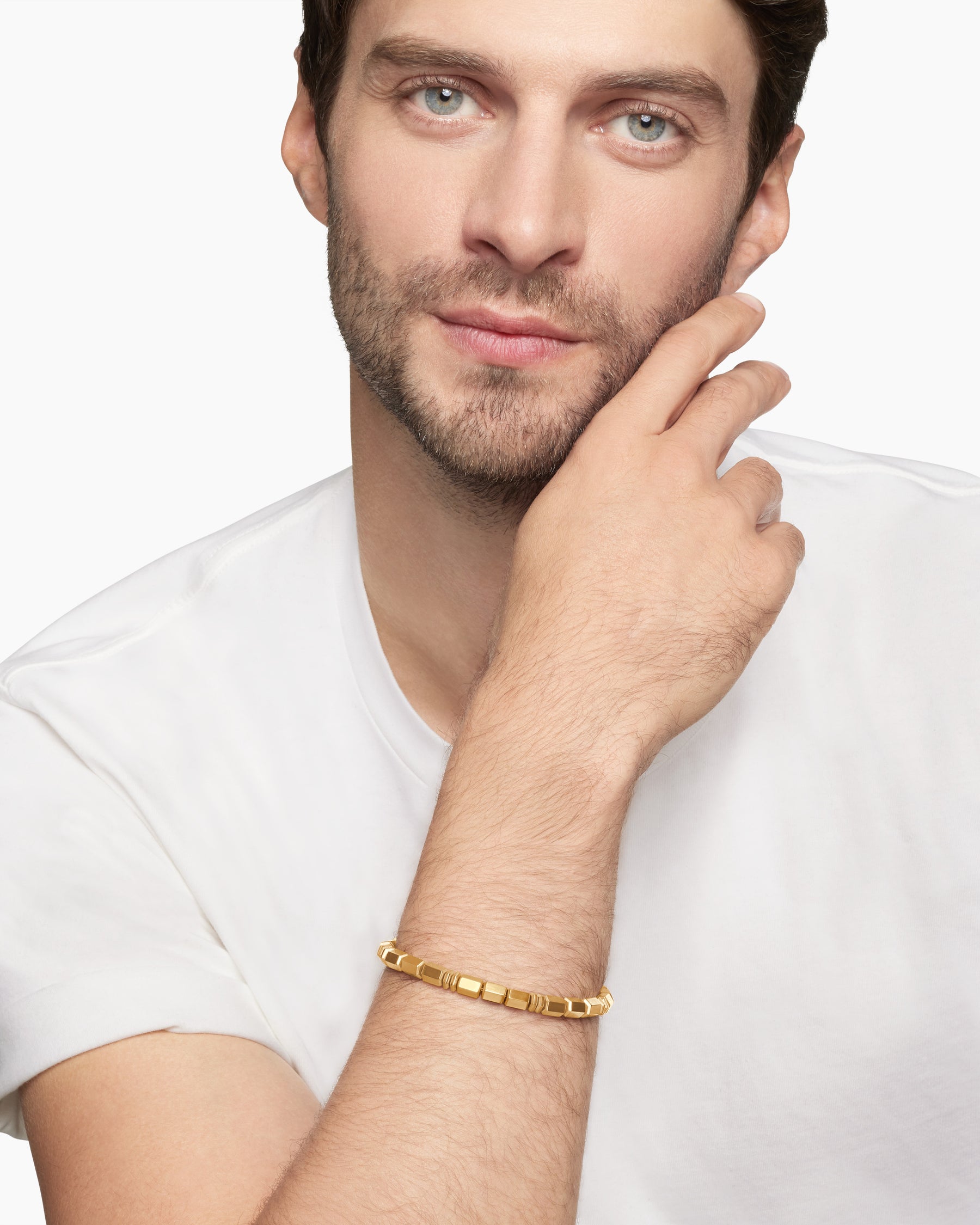 Spiritual Beads Bracelet in 18K Yellow Gold, 6mm - Image 8
