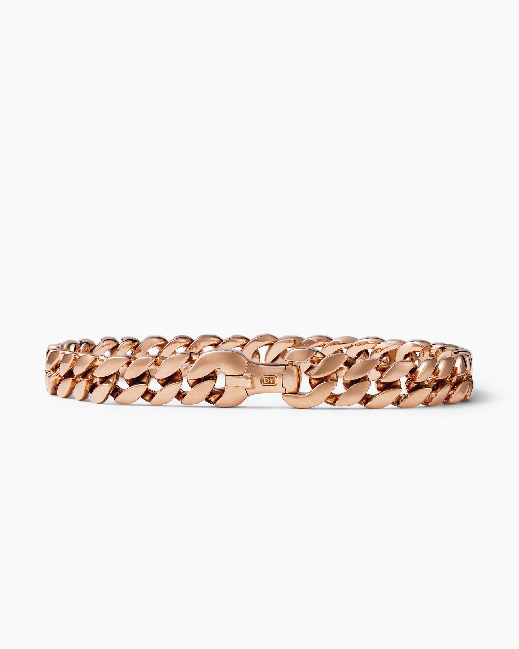 Curb Chain Bracelet in 18K Rose Gold, 8mm - Image 4