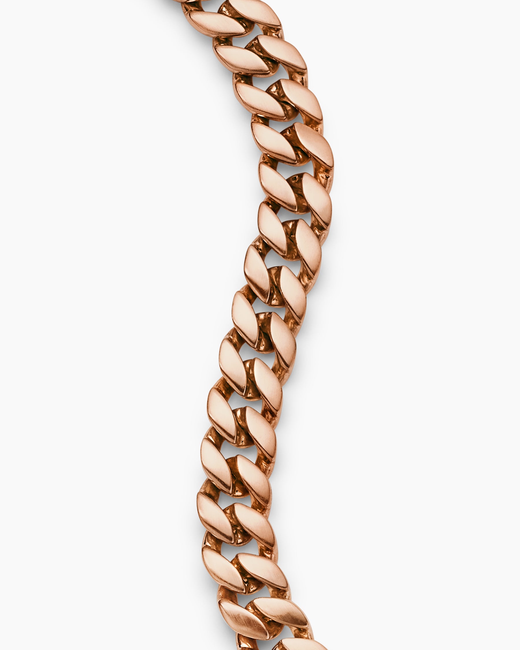 Curb Chain Bracelet in 18K Rose Gold, 8mm - Image 5