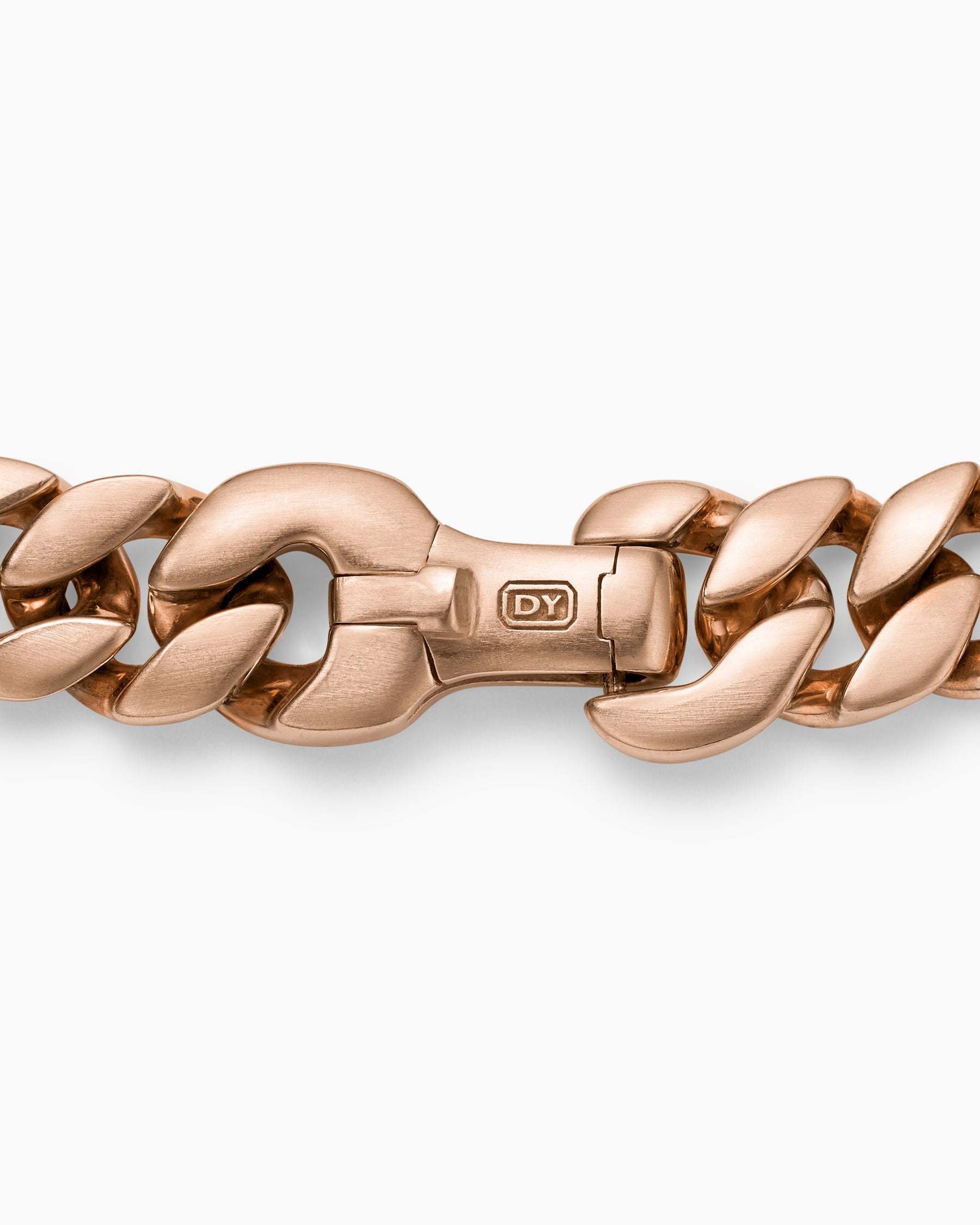 Curb Chain Bracelet in 18K Rose Gold, 8mm - Image 6