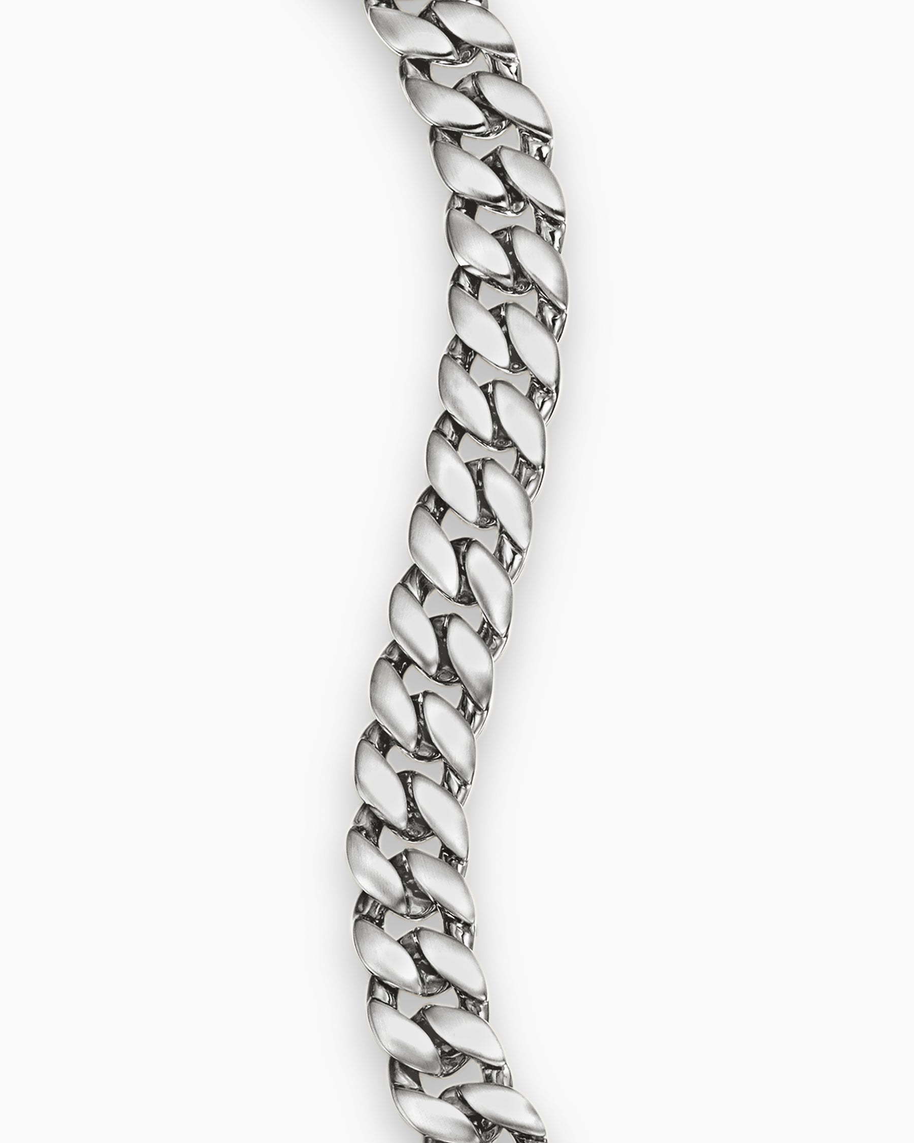 Curb Chain Bracelet in Sterling Silver, 8mm - Image 5