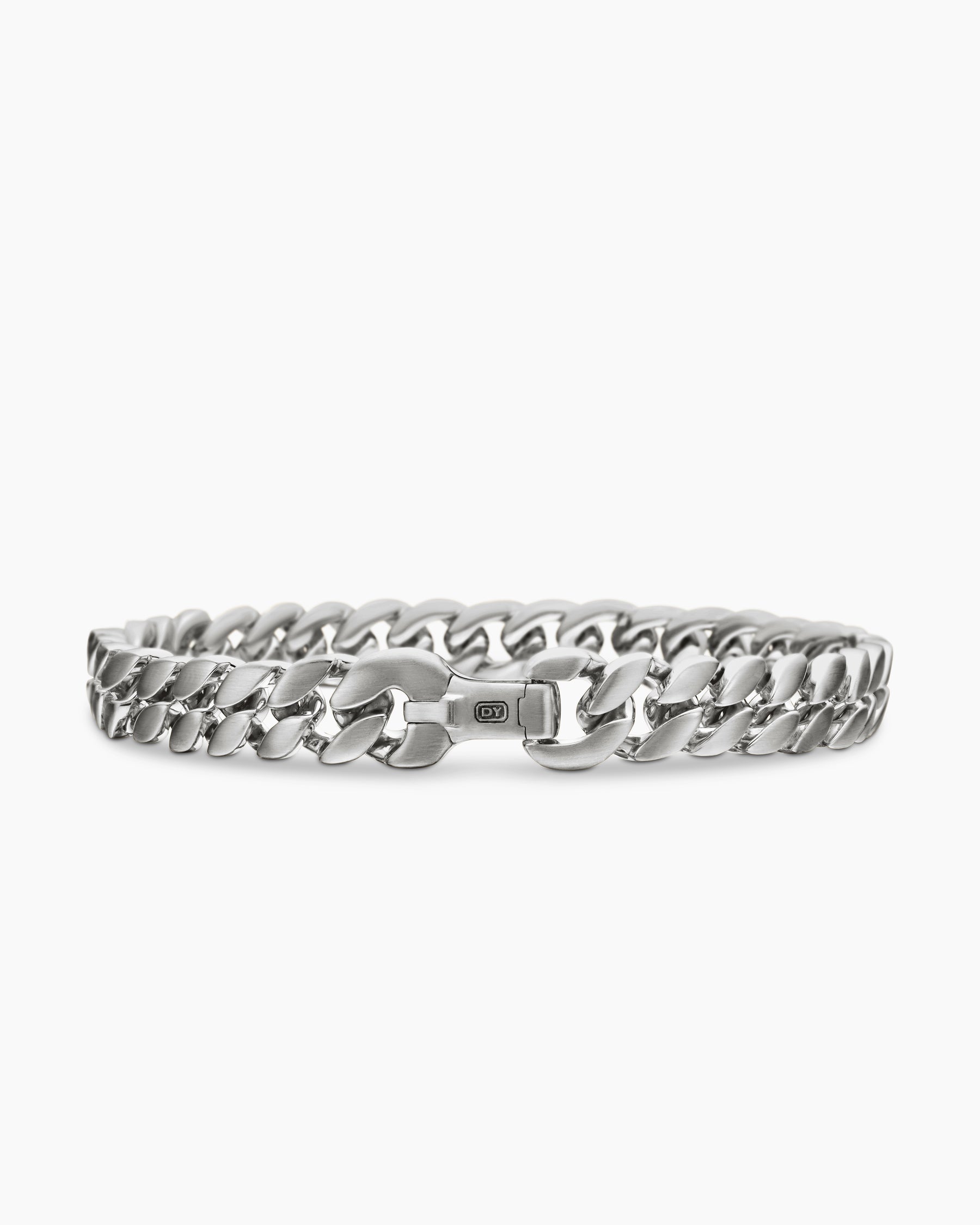 Curb Chain Bracelet in Sterling Silver, 8mm - Image 6