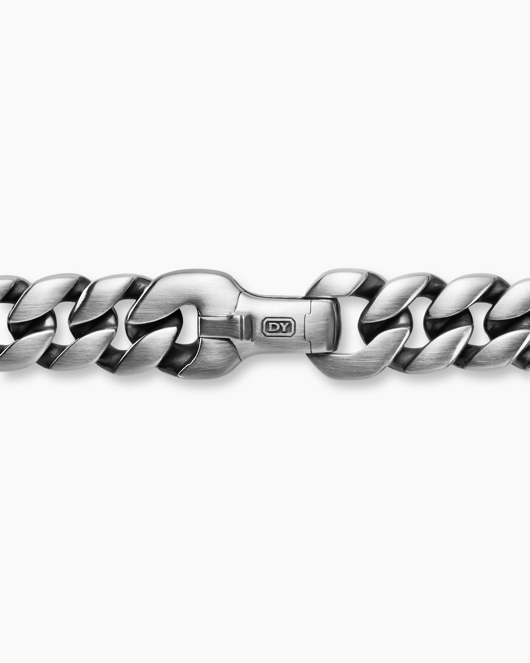 Curb Chain Bracelet in Sterling Silver, 8mm - Image 7
