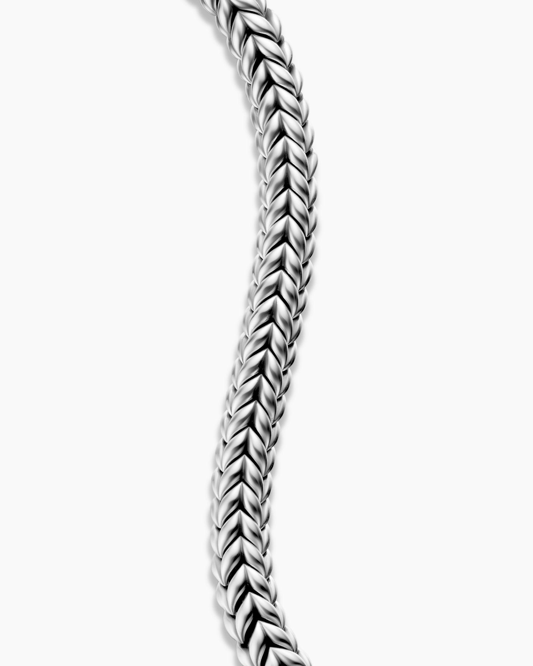 Chevron Station Bracelet in Sterling Silver, 8mm - Image 5