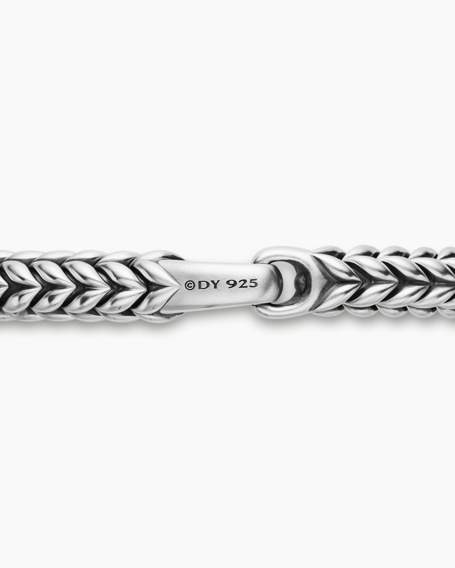 Chevron Station Bracelet in Sterling Silver, 8mm - Image 7