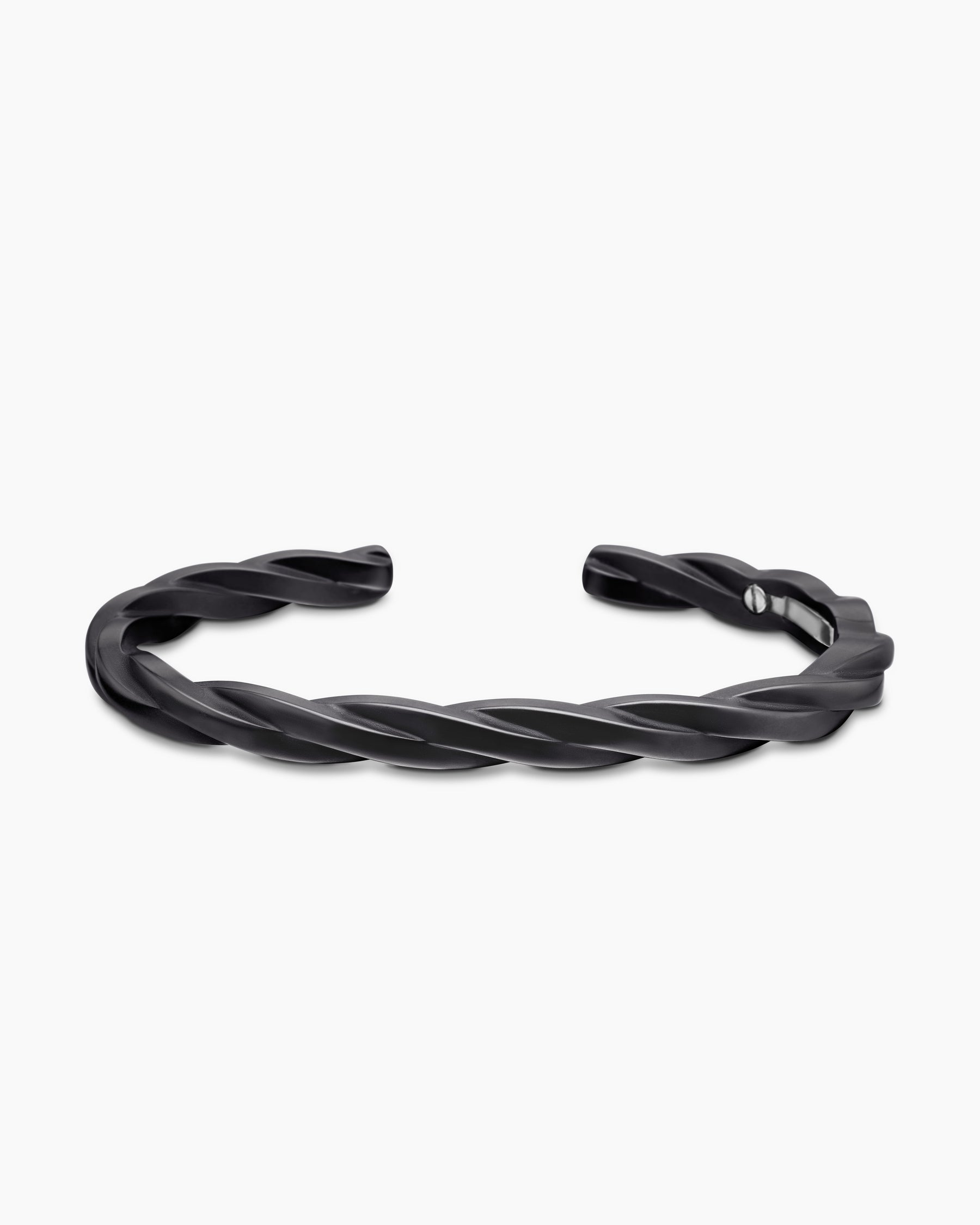 DY Helios Cuff Bracelet in Black Titanium, 6mm - Image 4
