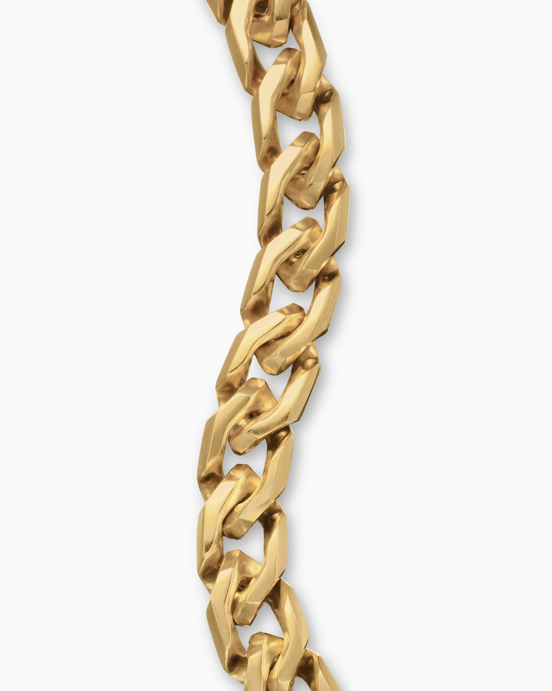 Curb Chain Angular Link Bracelet in 18K Yellow Gold, 8.7mm - Image 5