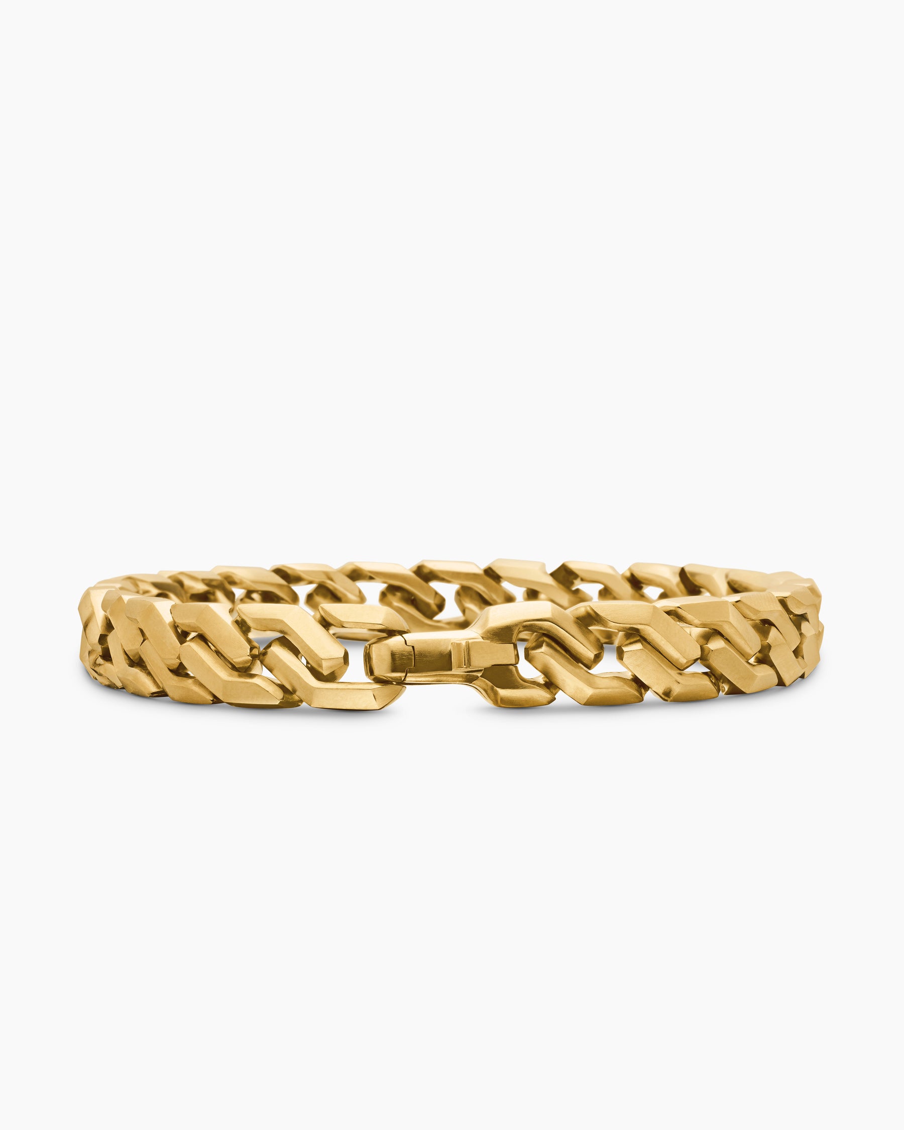 Curb Chain Angular Link Bracelet in 18K Yellow Gold, 8.7mm - Image 6