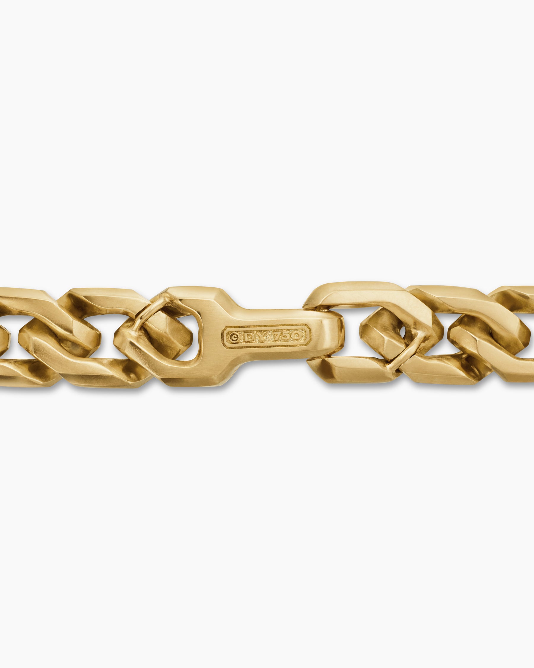 Curb Chain Angular Link Bracelet in 18K Yellow Gold, 8.7mm - Image 7