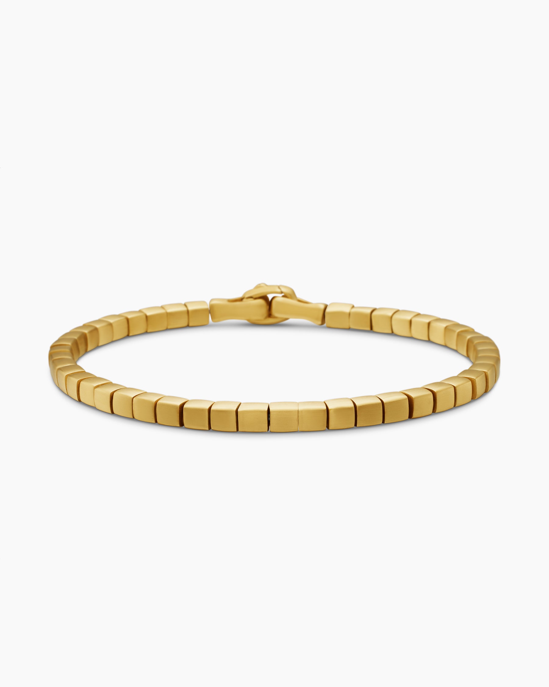 Spiritual Beads Cushion Bracelet in 18K Yellow Gold, 4mm
