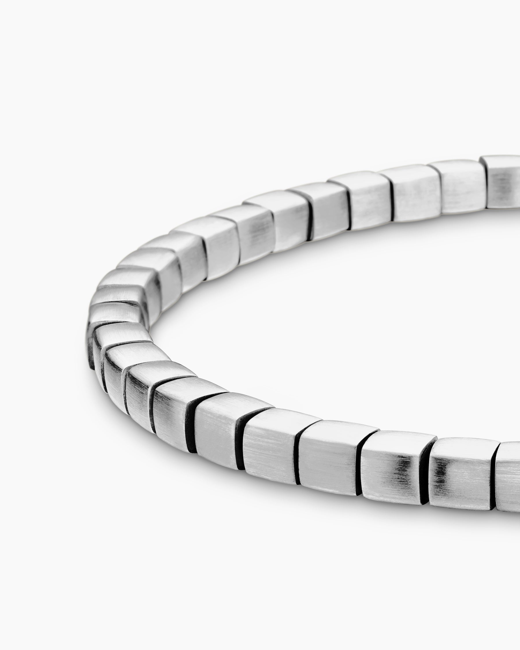 Spiritual Beads Cushion Bracelet in Sterling Silver, 4mm - Image 7