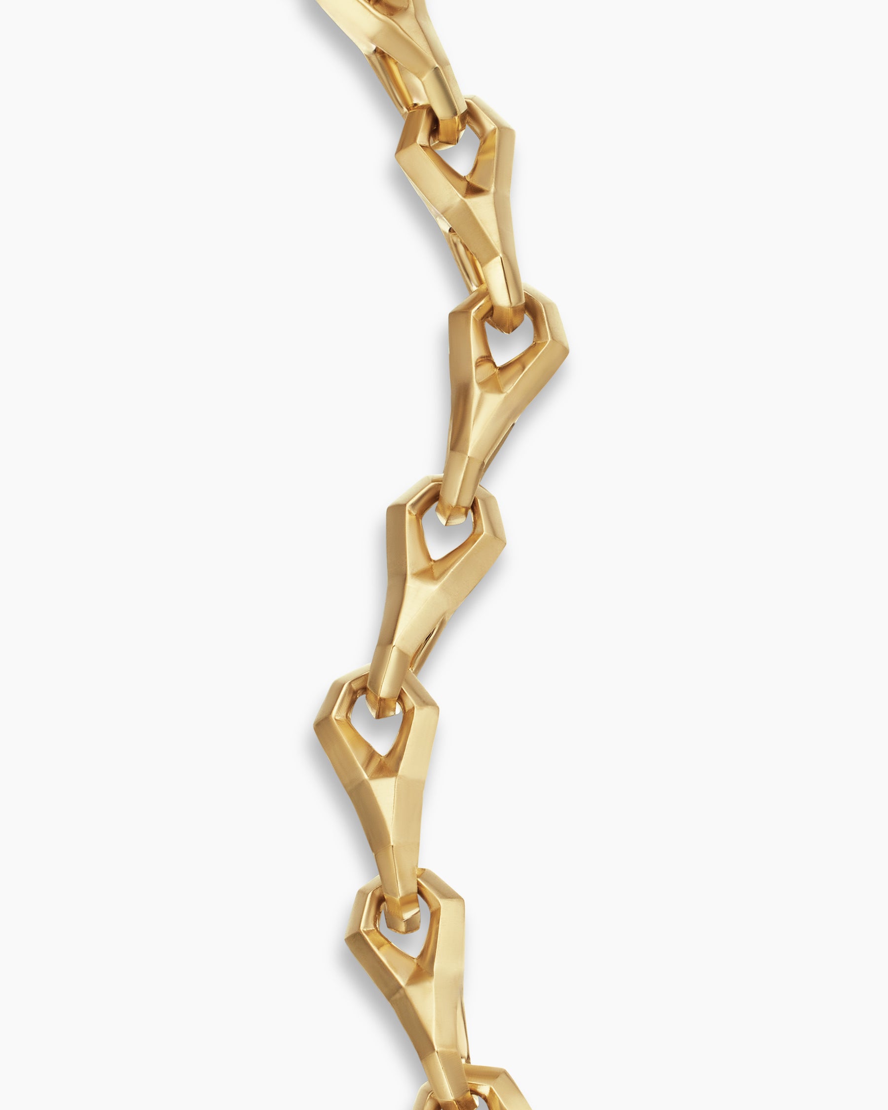 Faceted Link Bracelet in 18K Yellow Gold, 9mm - Image 5