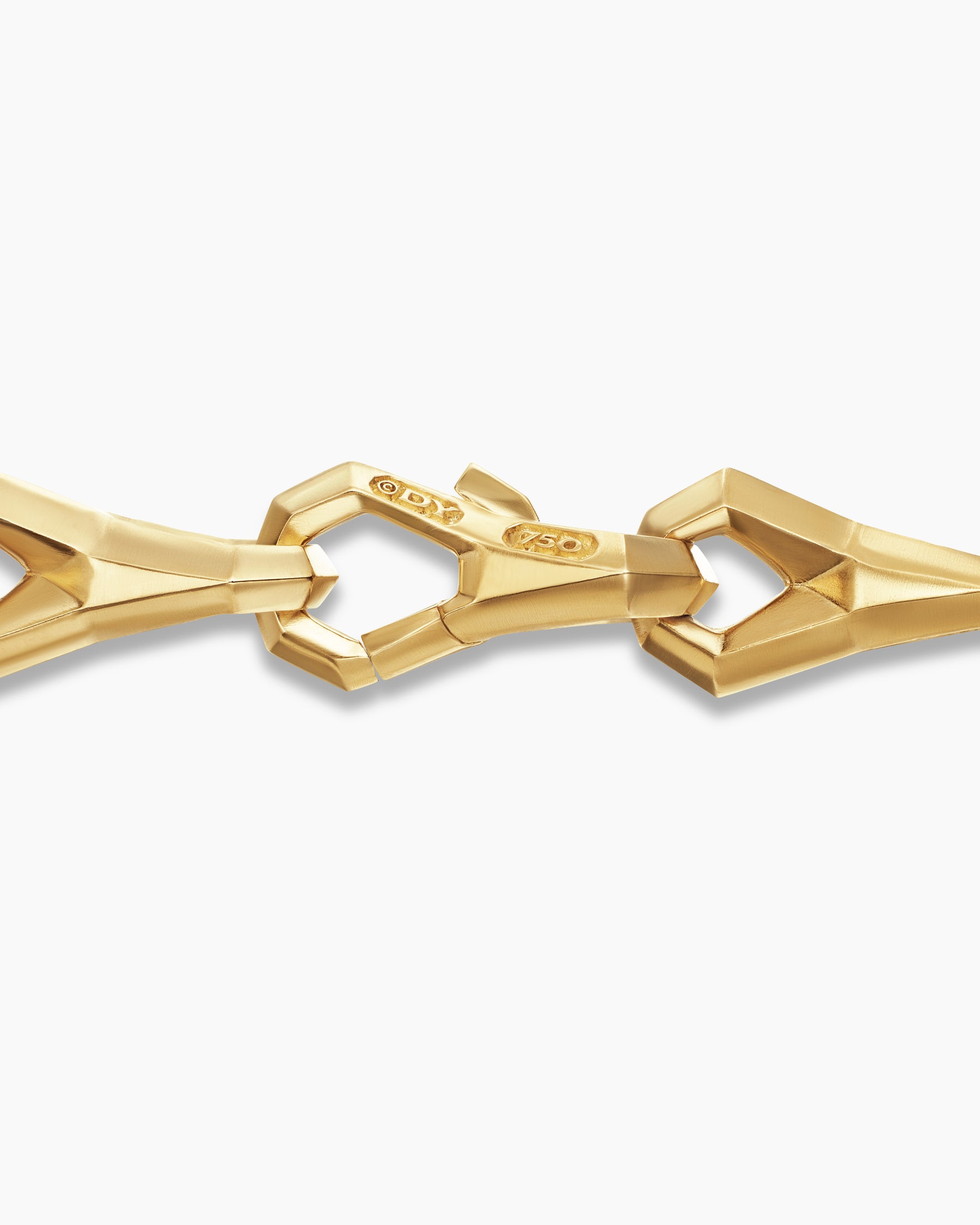 Faceted Link Bracelet in 18K Yellow Gold, 9mm - Image 7