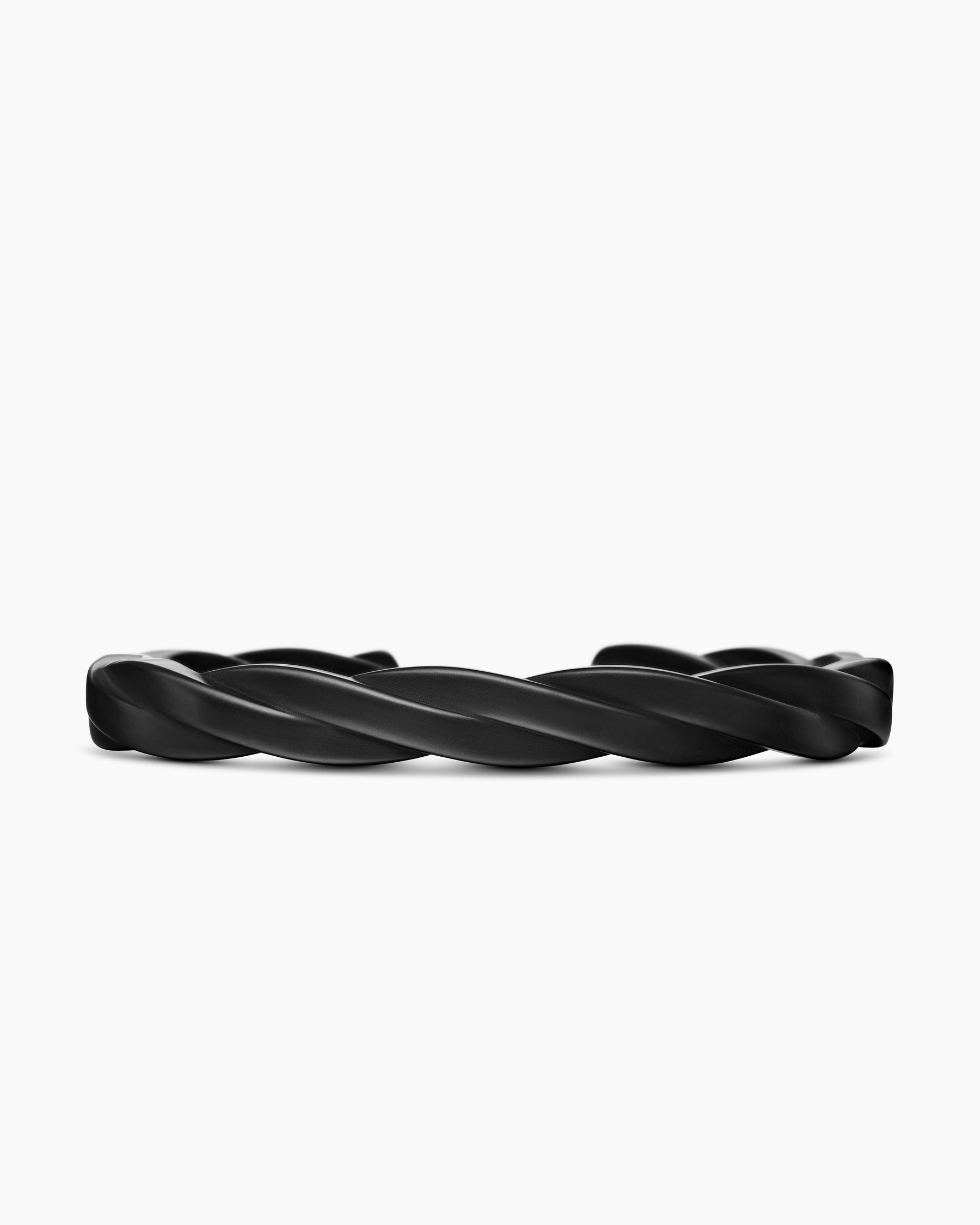 DY Helios Cuff Bracelet in Black Titanium, 9mm