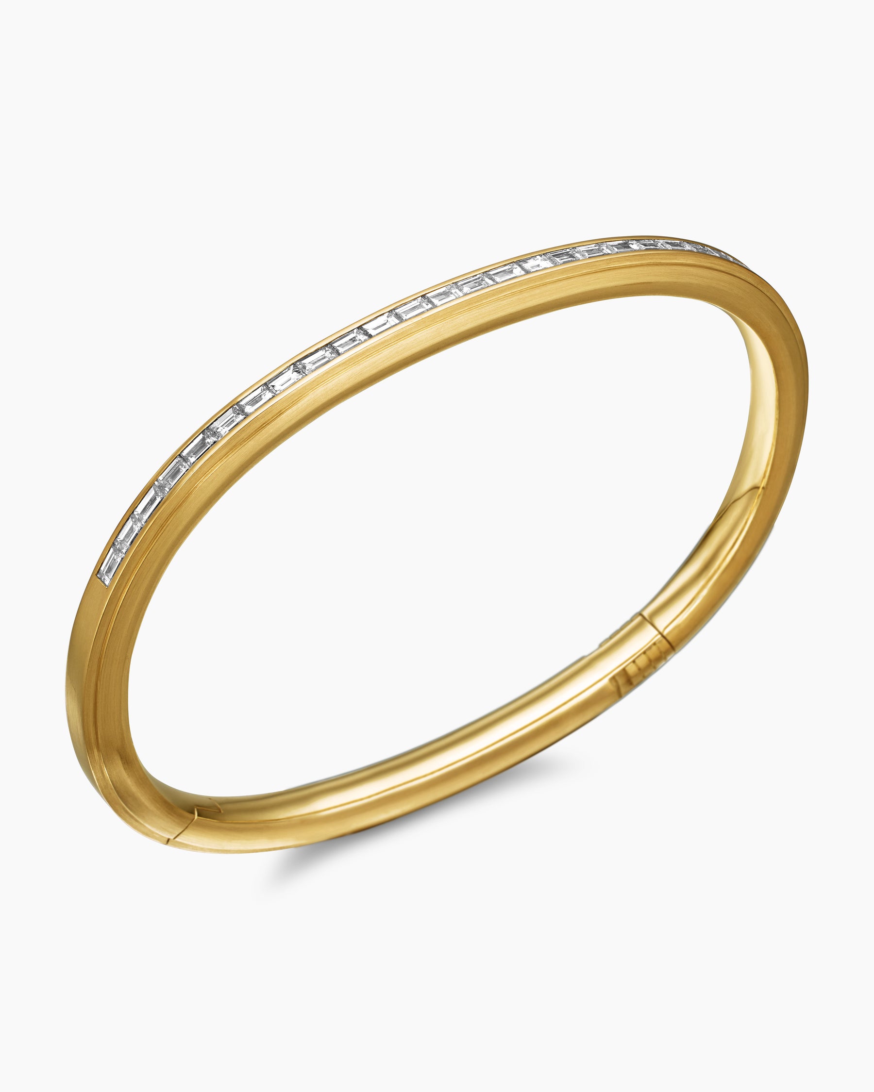 Streamline Bracelet in 18K Yellow Gold with Diamonds, 4.4mm - Image 3