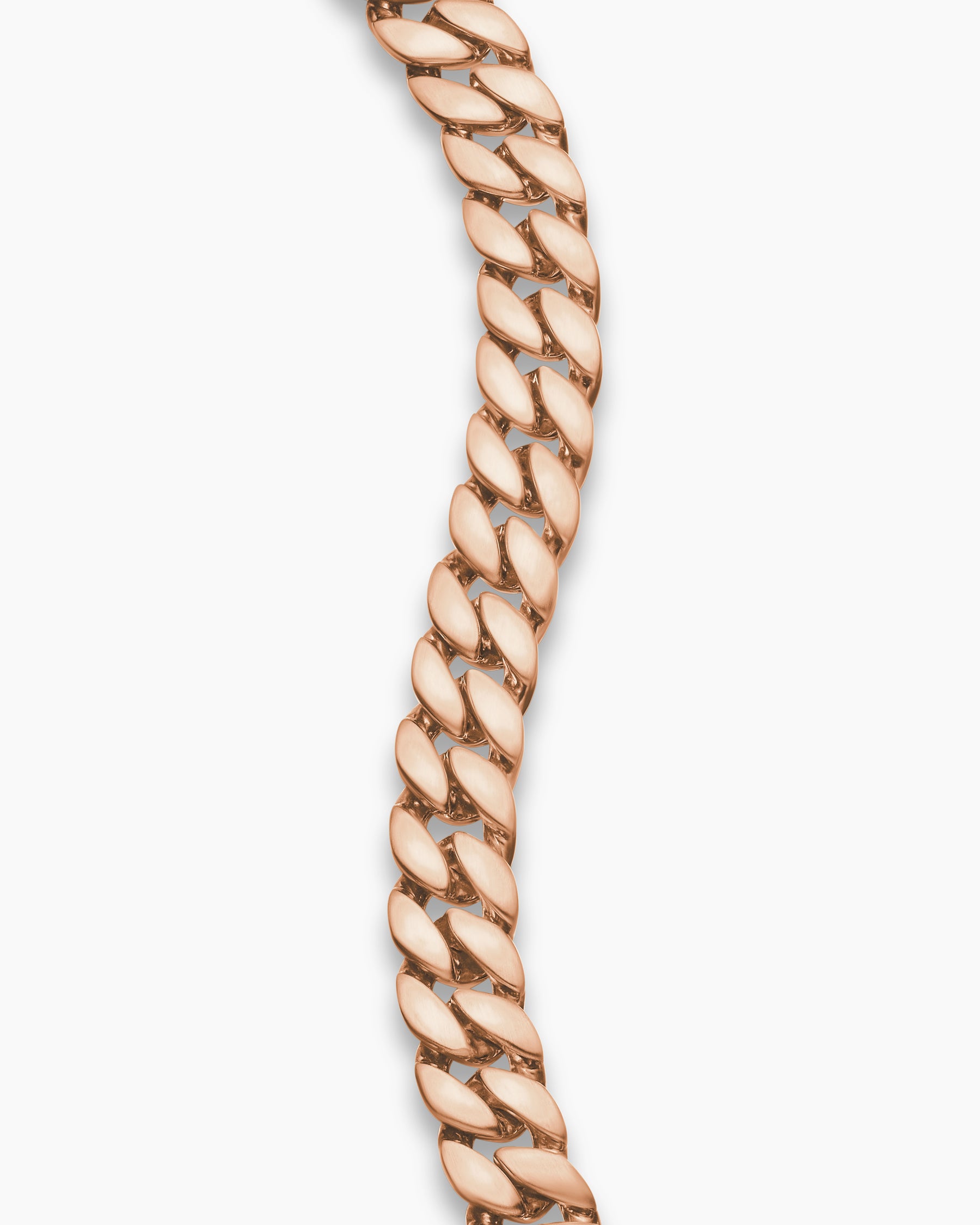 Curb Chain Bracelet in 18K Rose Gold, 6mm - Image 5