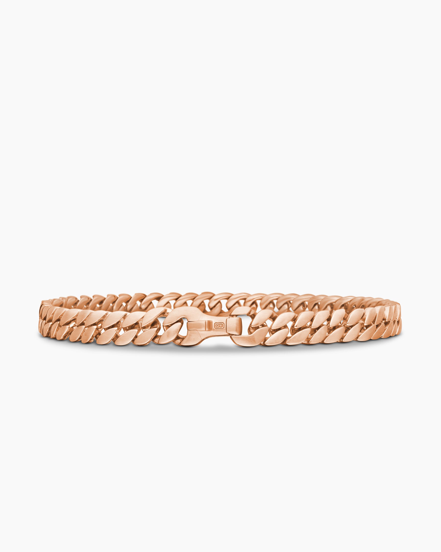 Curb Chain Bracelet in 18K Rose Gold, 6mm - Image 6