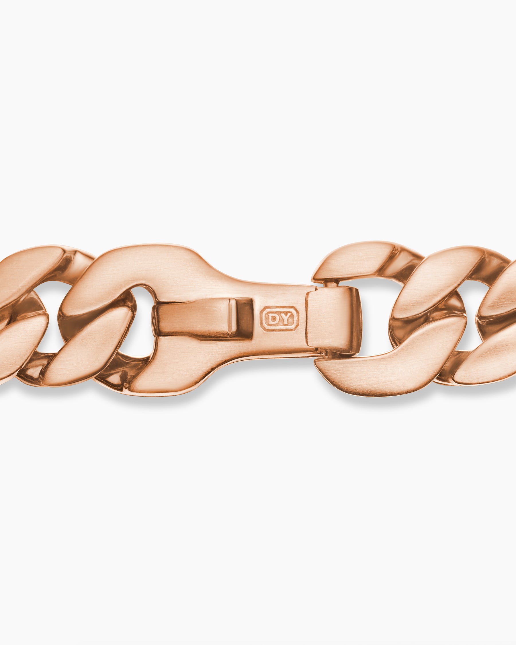 Curb Chain Bracelet in 18K Rose Gold, 6mm - Image 7