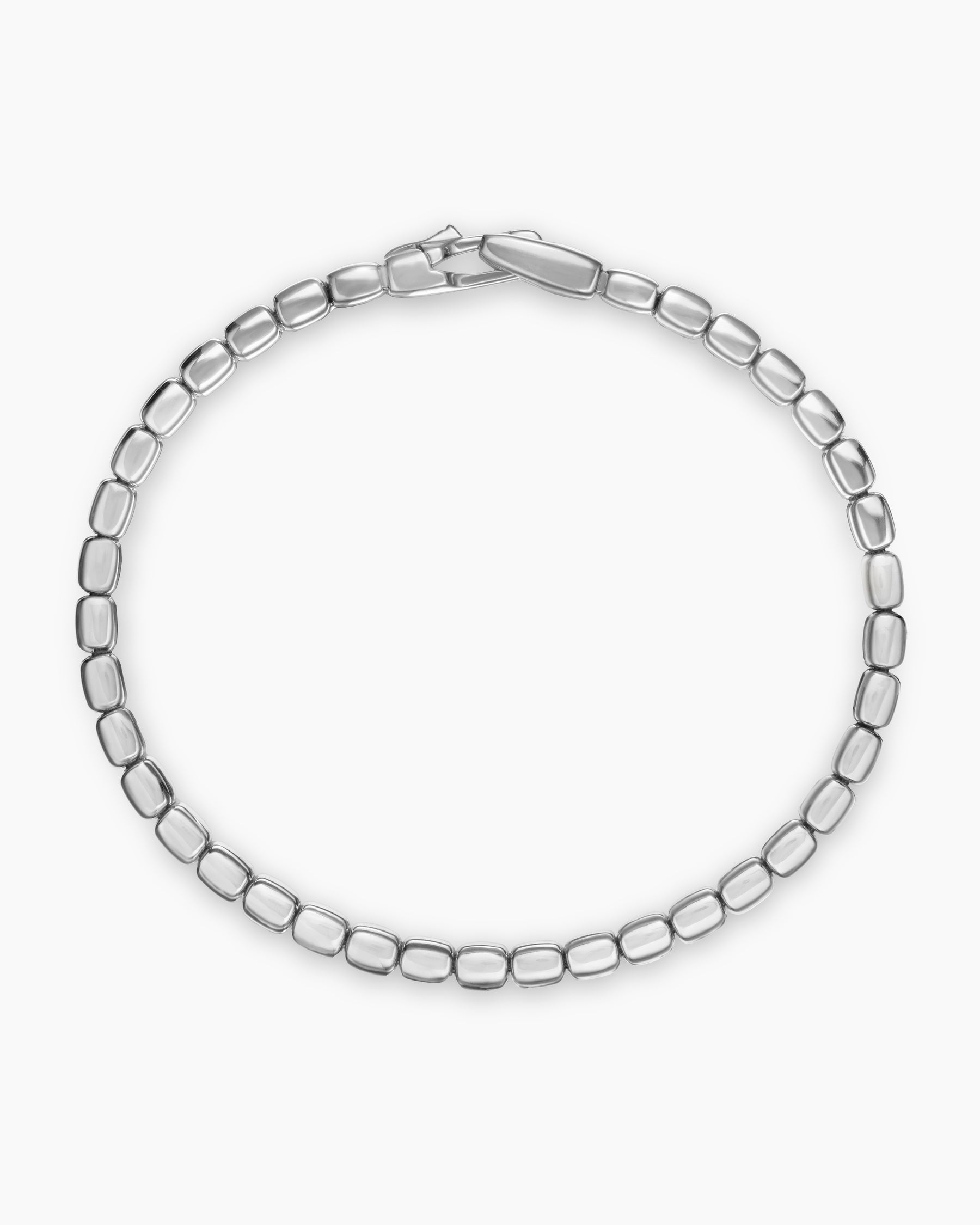 Spiritual Beads Tile Bracelet in 18K White Gold, 4.7mm - Image 3