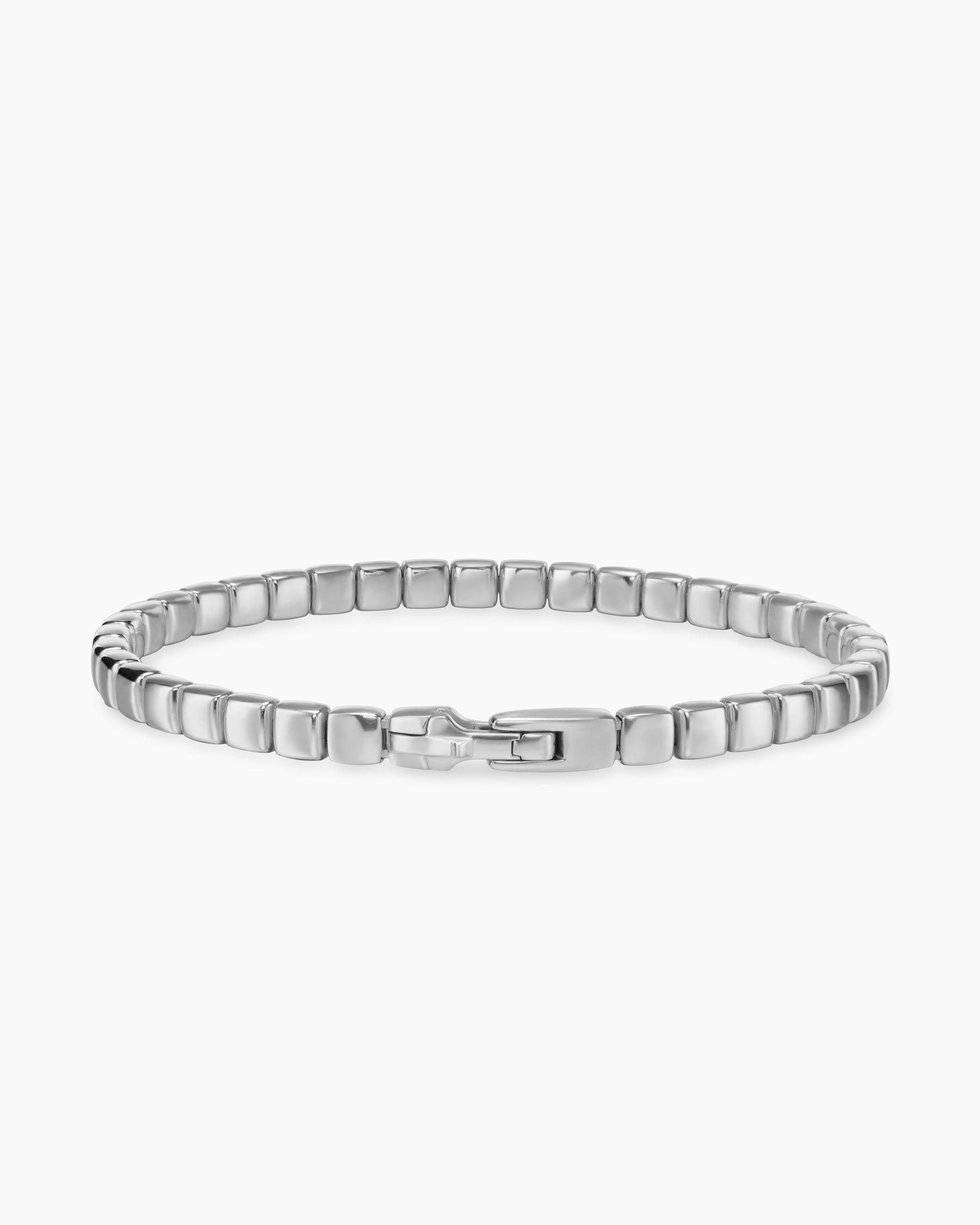 Spiritual Beads Tile Bracelet in 18K White Gold, 4.7mm - Image 4