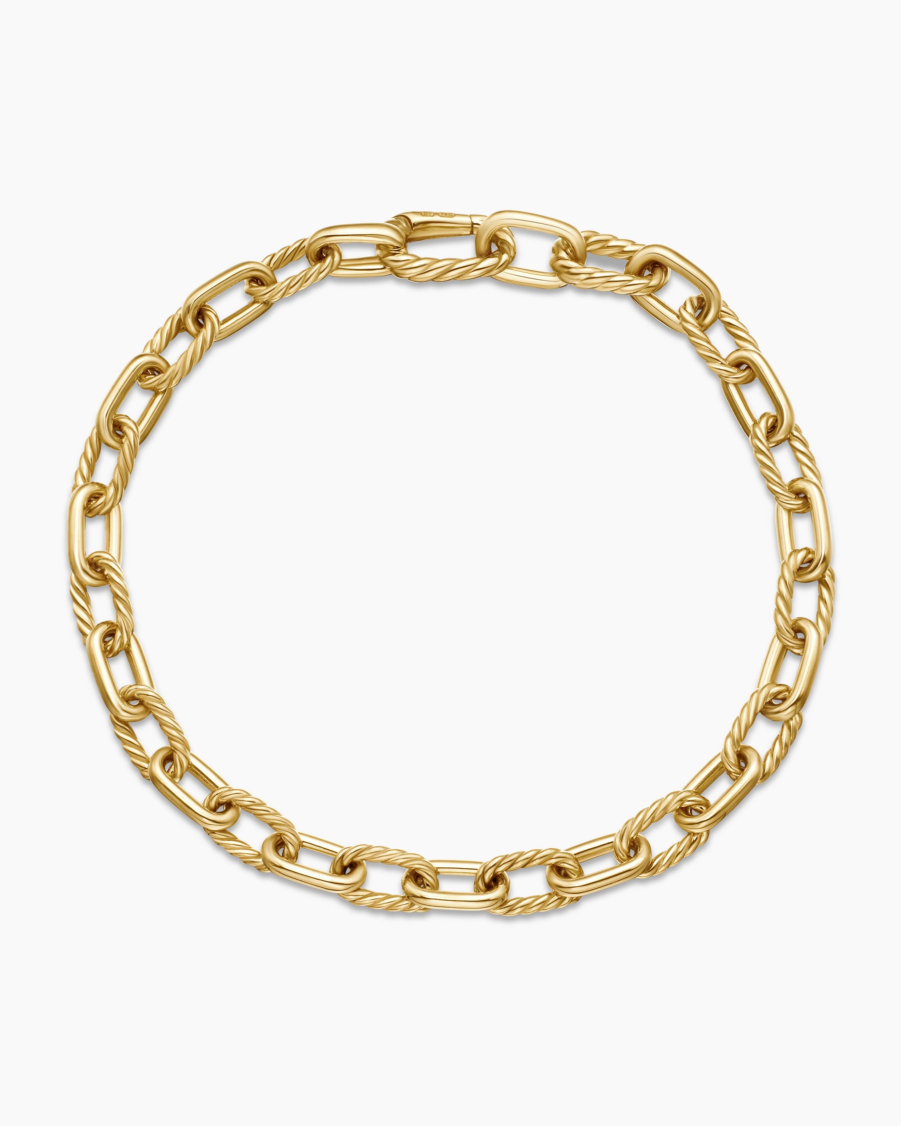 DY Madison Chain Bracelet in 18K Yellow Gold, 6mm - Image 3