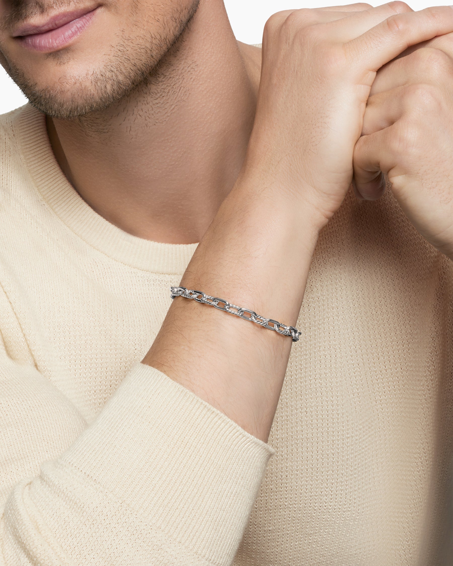 Alternative view of DY Madison Chain Bracelet in Sterling Silver, 6mm