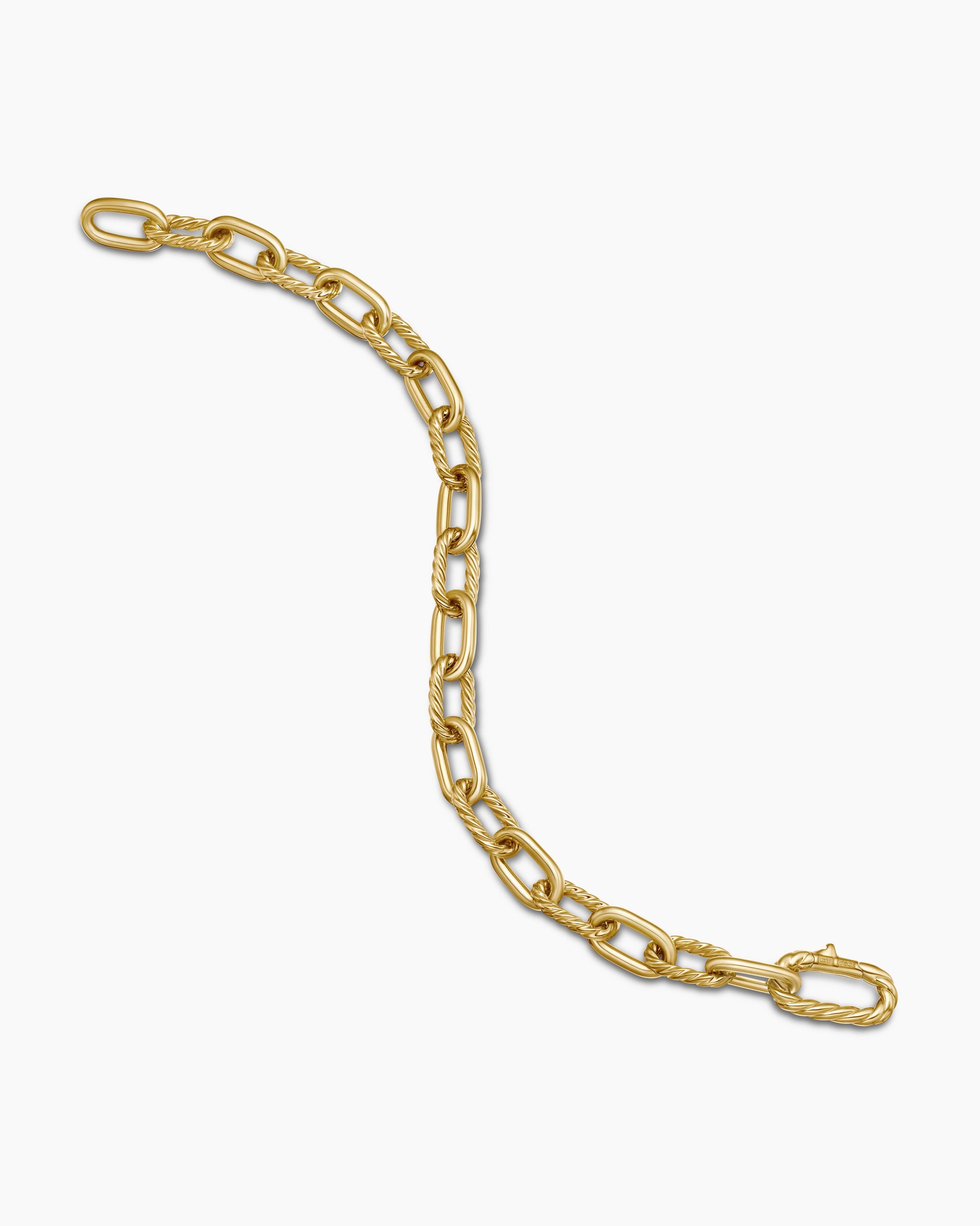 DY Madison Chain Bracelet in 18K Yellow Gold, 8.5mm - Image 4