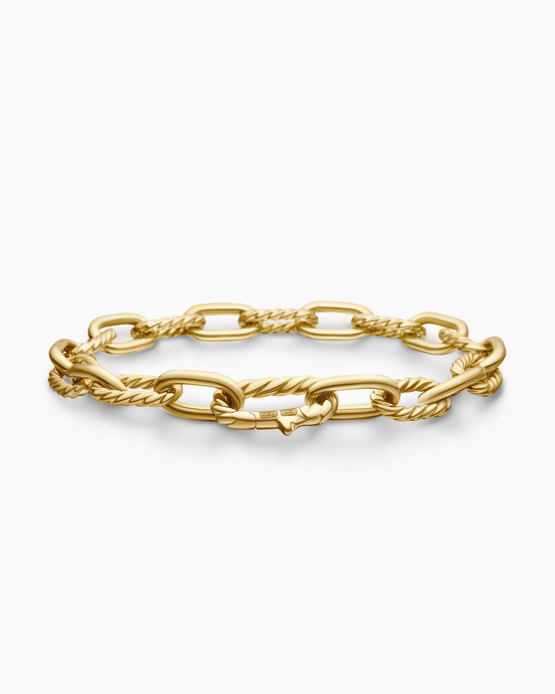 DY Madison Chain Bracelet in 18K Yellow Gold, 8.5mm - Image 5