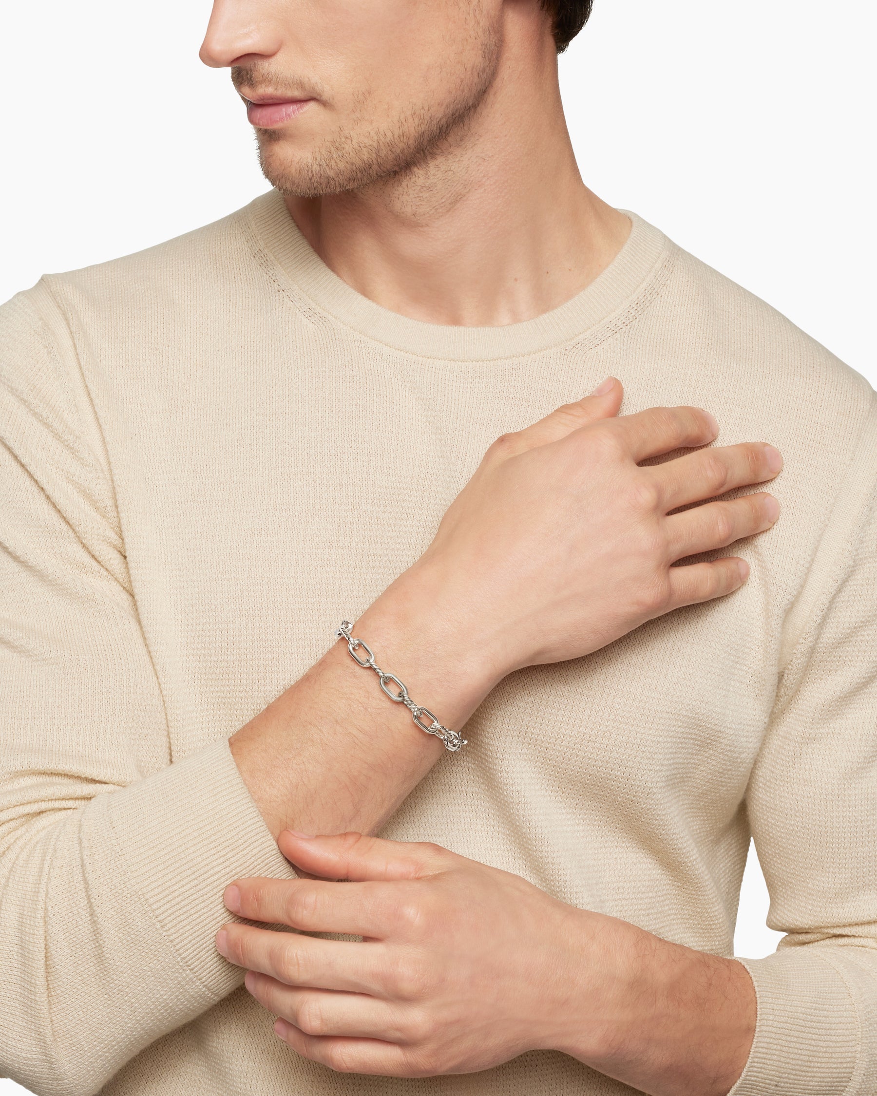 Alternative view of DY Madison Chain Bracelet in Sterling Silver, 8.5mm