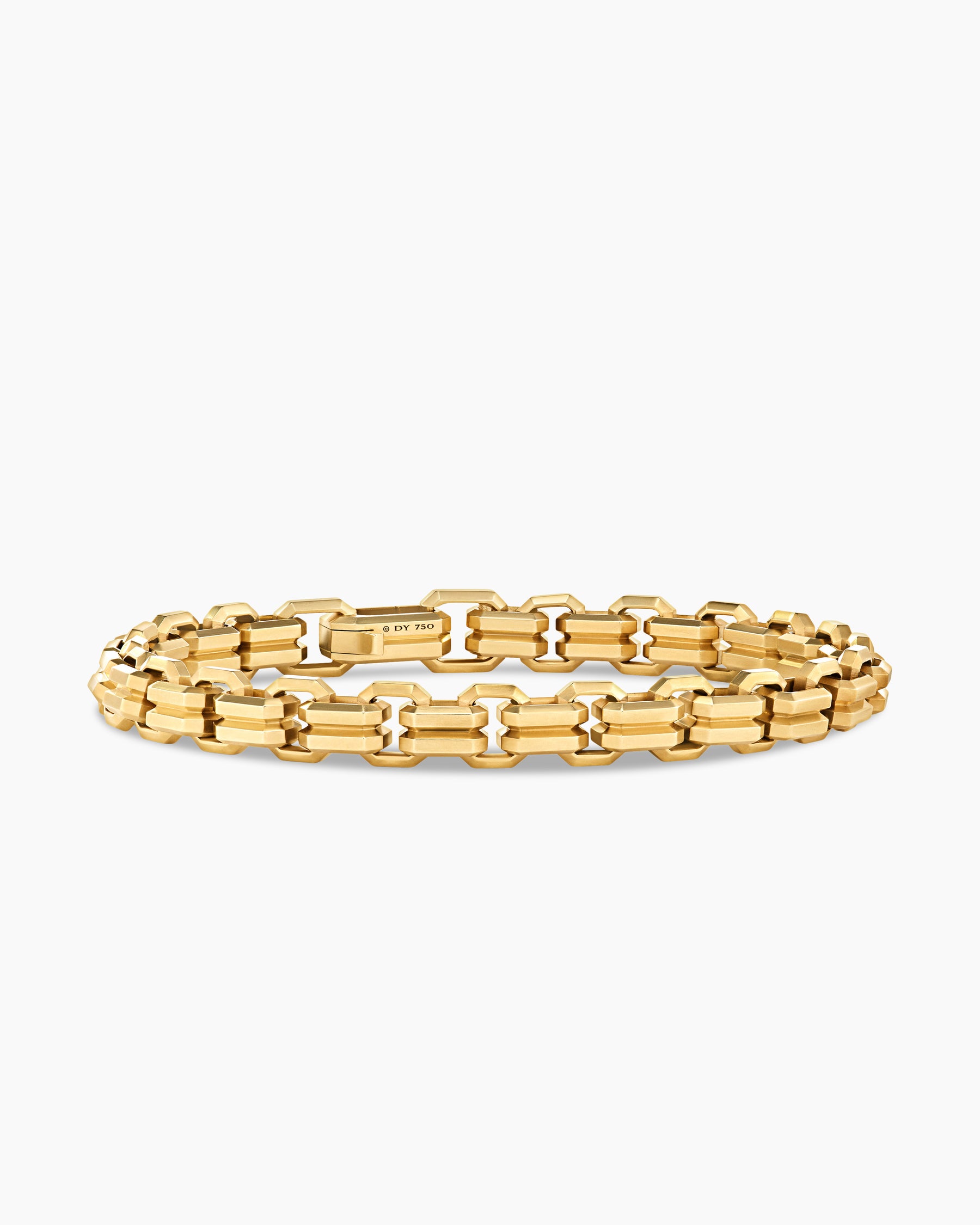 Streamline Double Link Bracelet in 18K Yellow Gold, 8mm