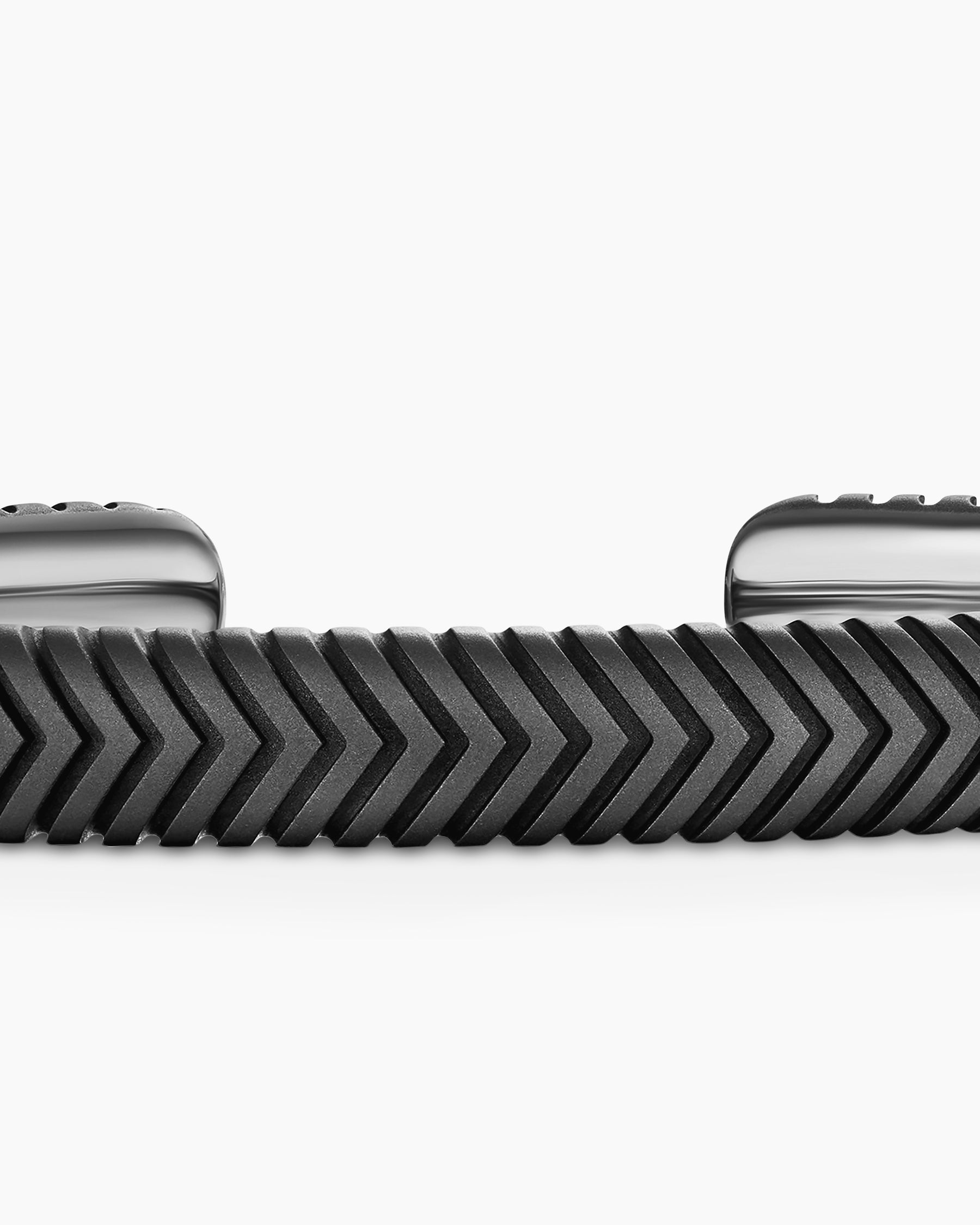 Chevron Cuff Bracelet in Anthracite Titanium, 8mm - Image 6