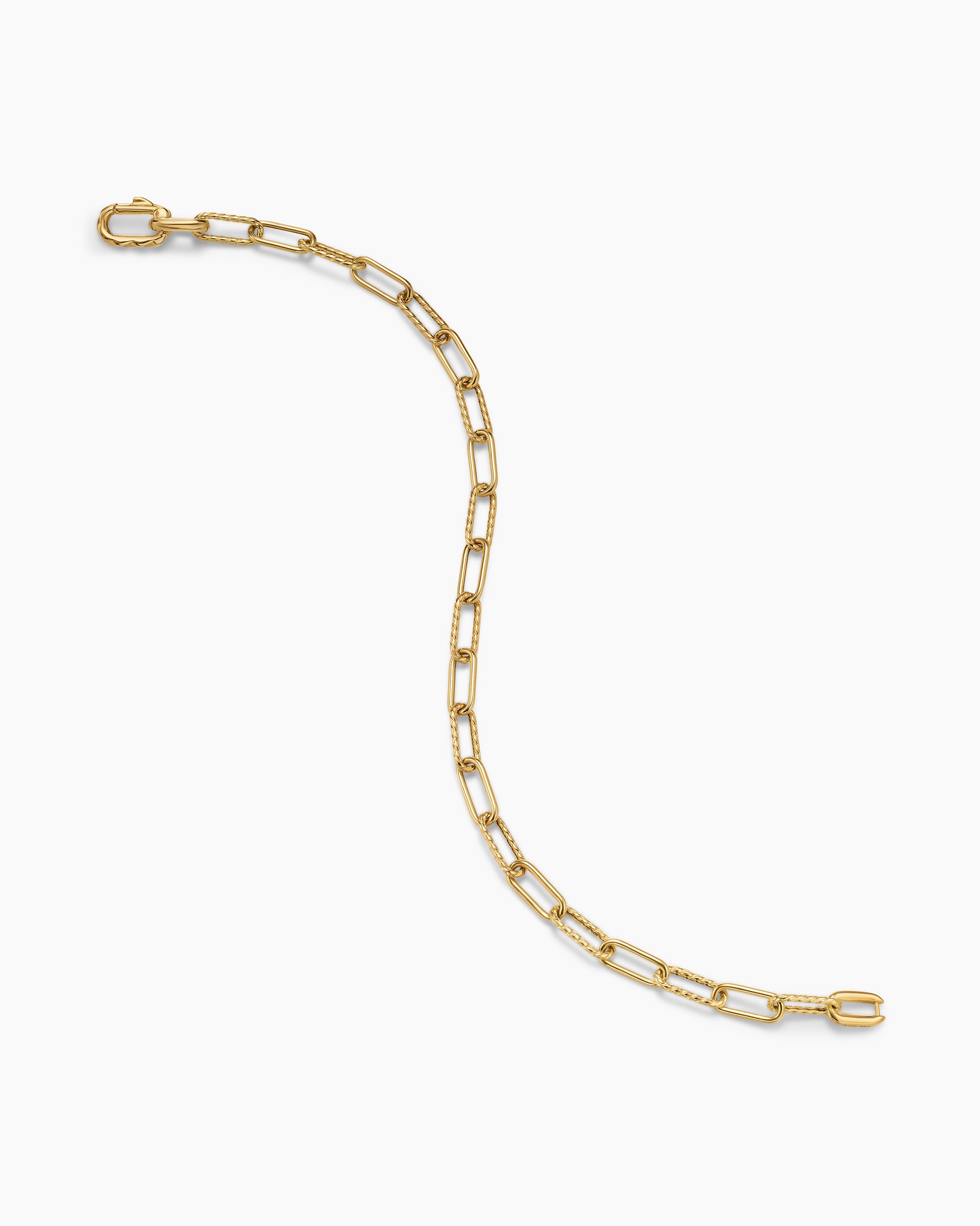 DY Madison Chain Bracelet in 18K Yellow Gold, 4mm - Image 4
