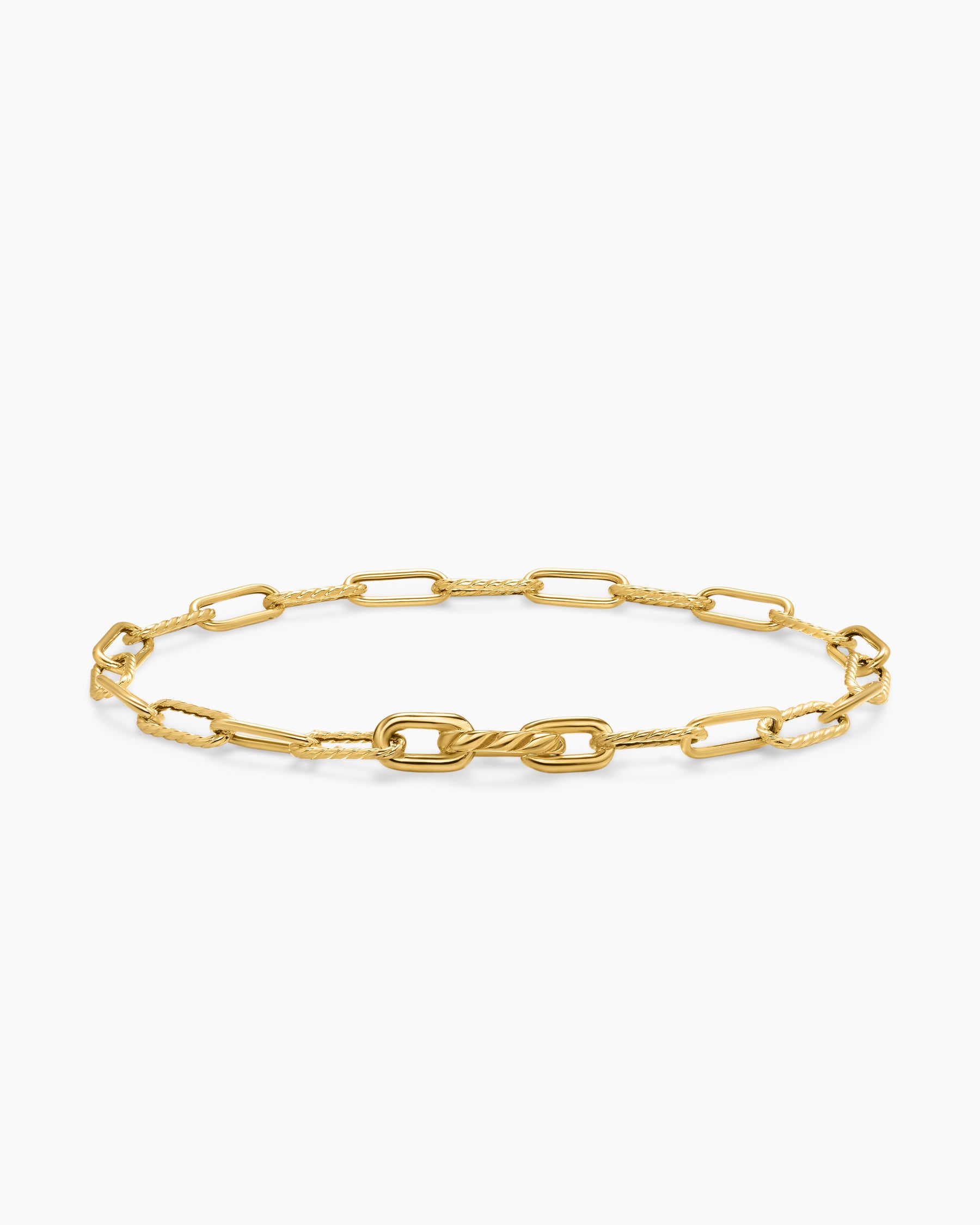 DY Madison Chain Bracelet in 18K Yellow Gold, 4mm - Image 5