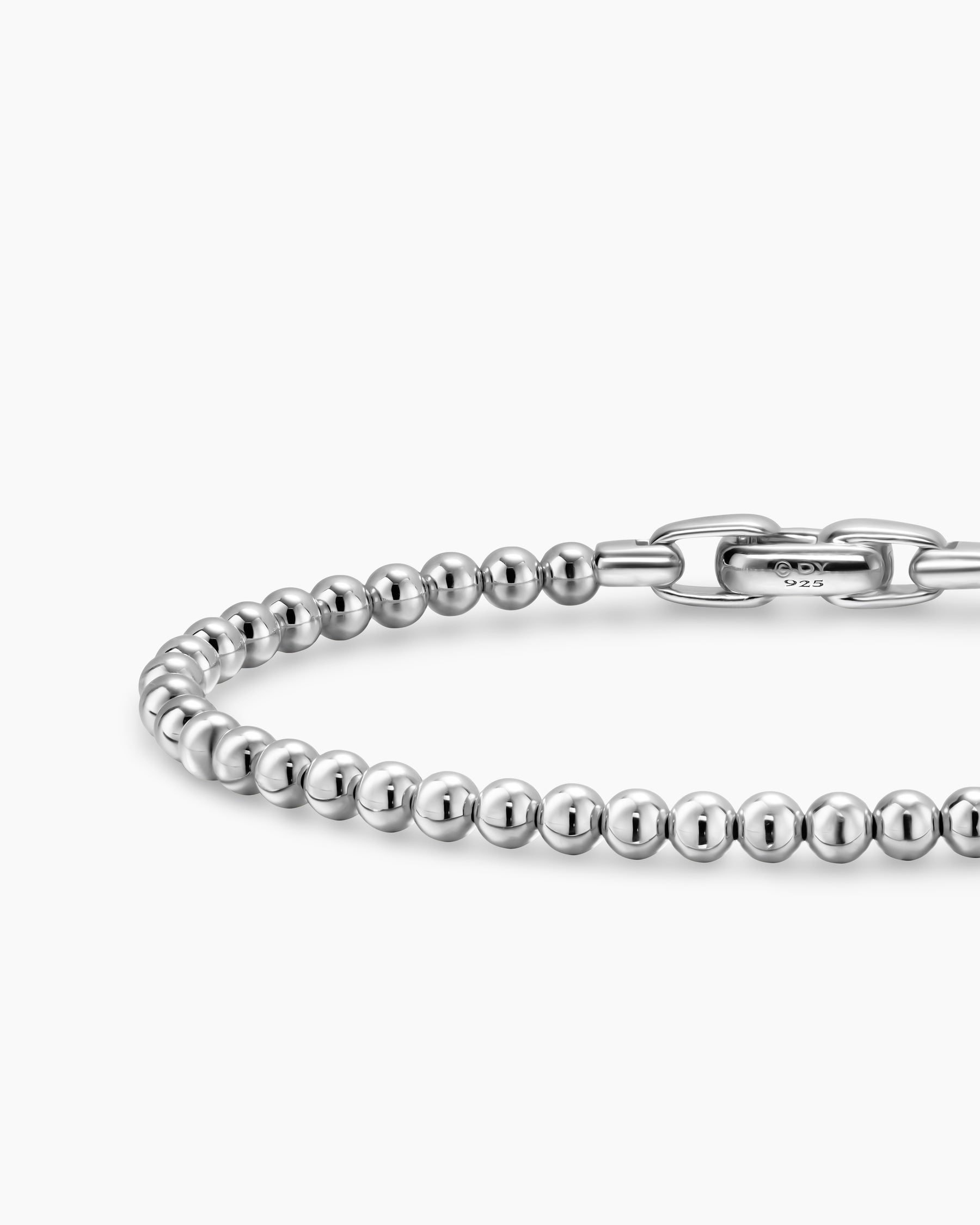 Spiritual Beads Metal Bead Bracelet in Sterling Silver, 4mm - Image 5
