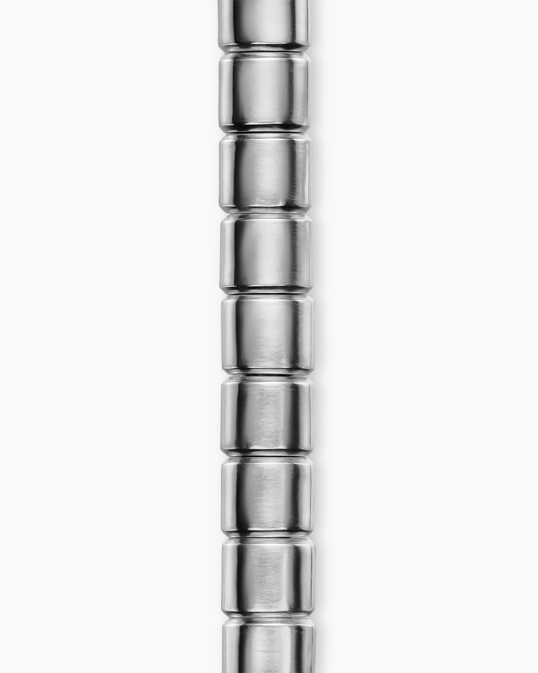 Spiritual Beads Flat Bead Bracelet in Platinum, 8mm - Image 4
