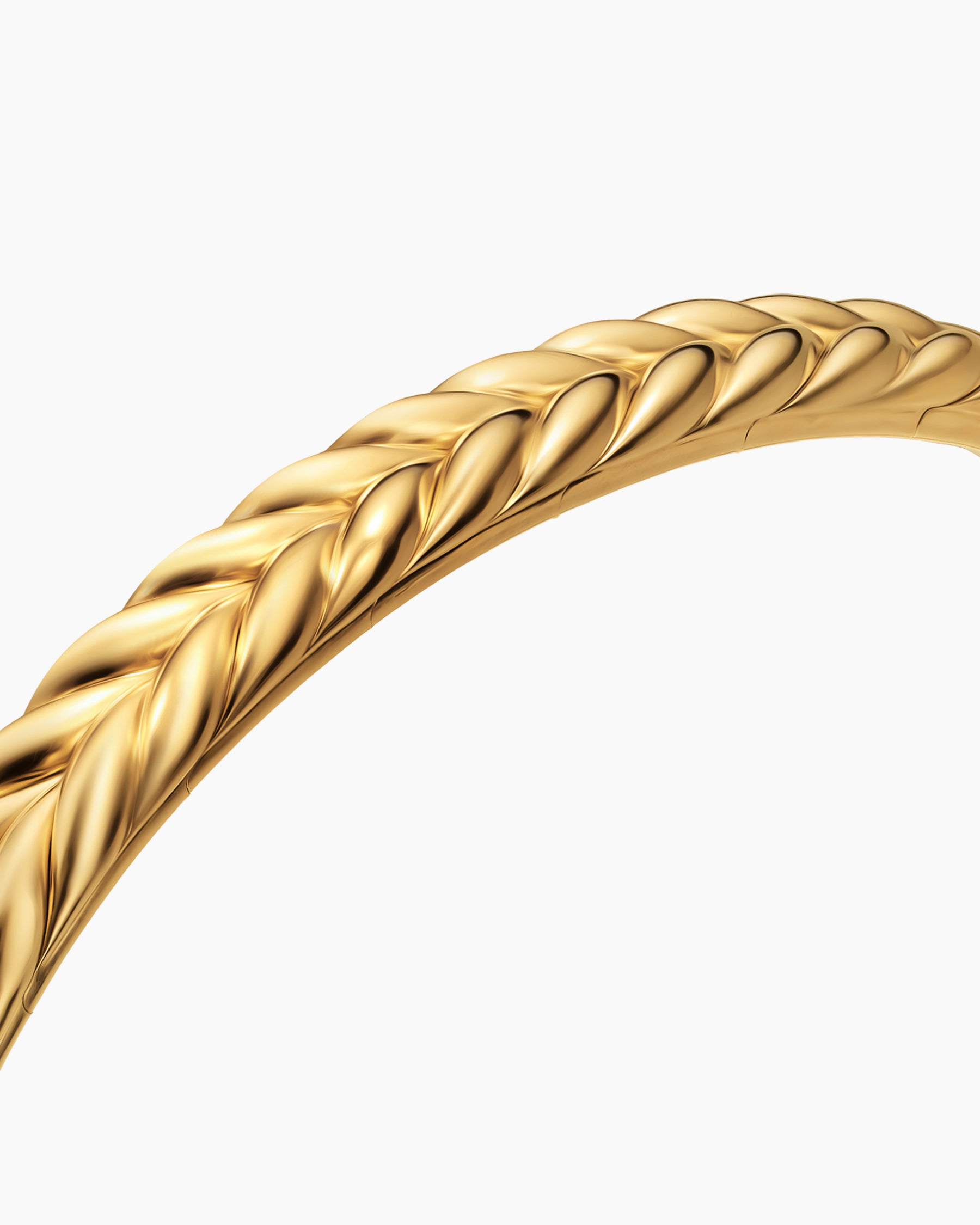 Chevron Flex Bracelet in 18K Yellow Gold, 6.4mm - Image 5