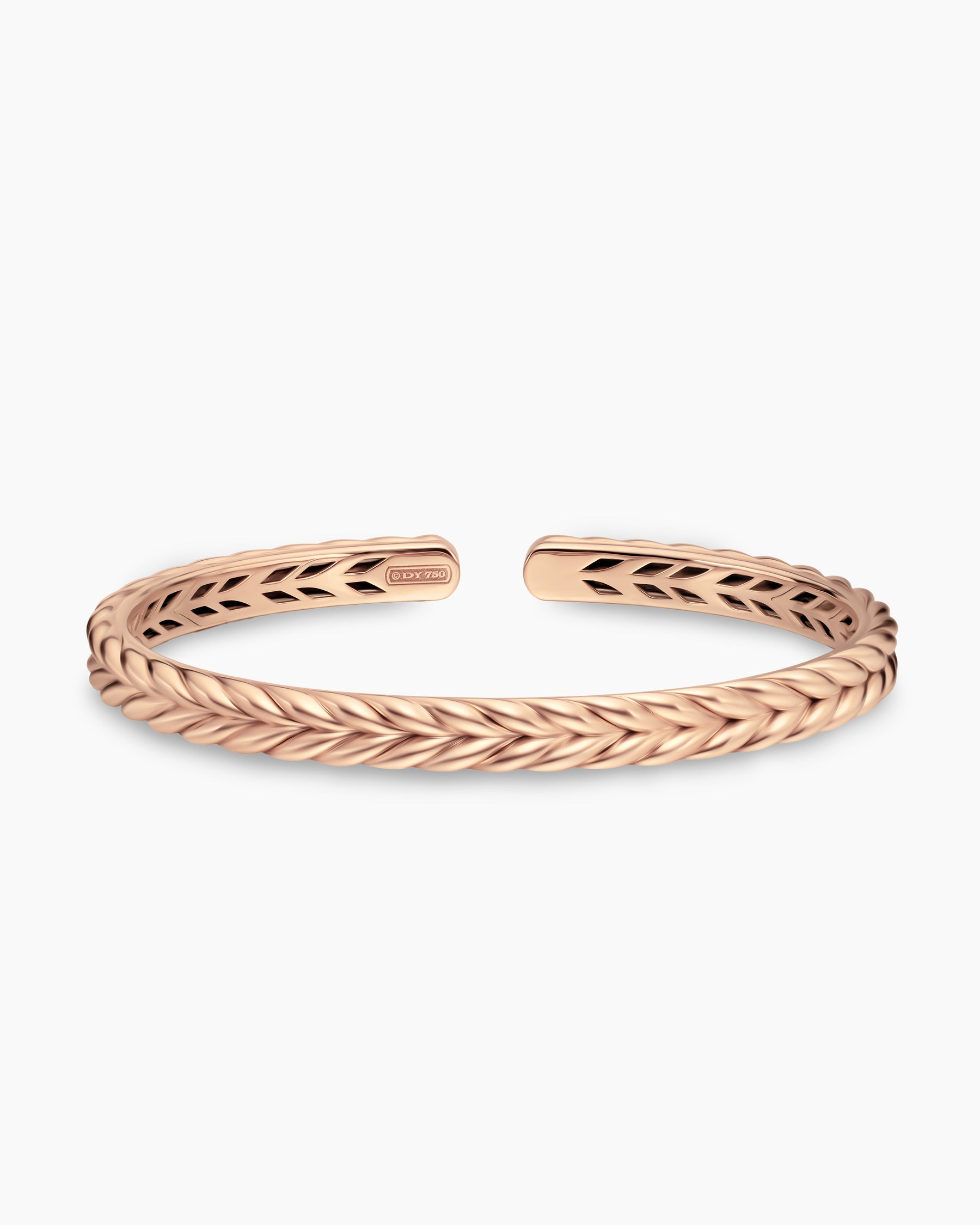 Chevron Flex Bracelet in 18K Rose Gold, 6.4mm - Image 3