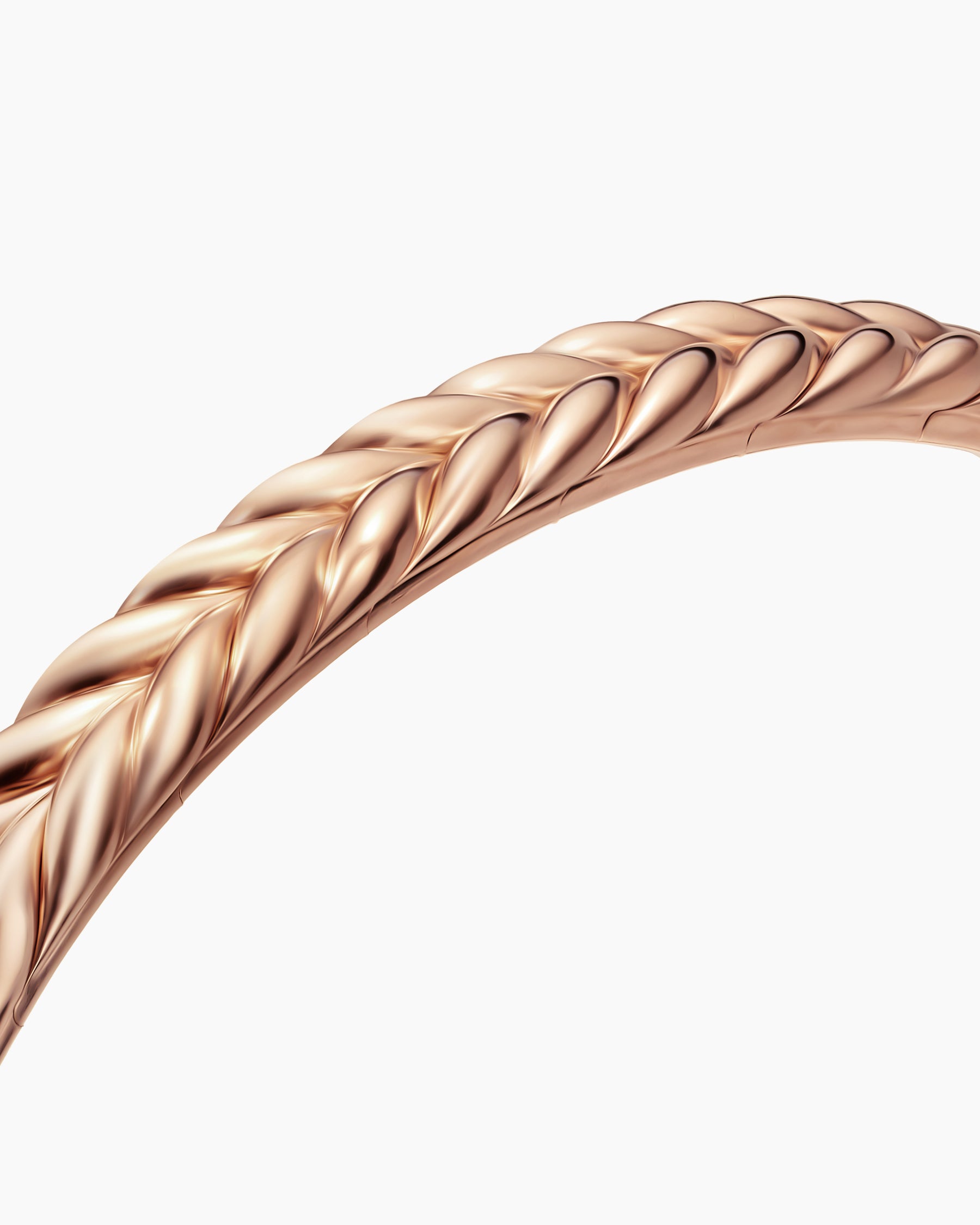 Chevron Flex Bracelet in 18K Rose Gold, 6.4mm - Image 4