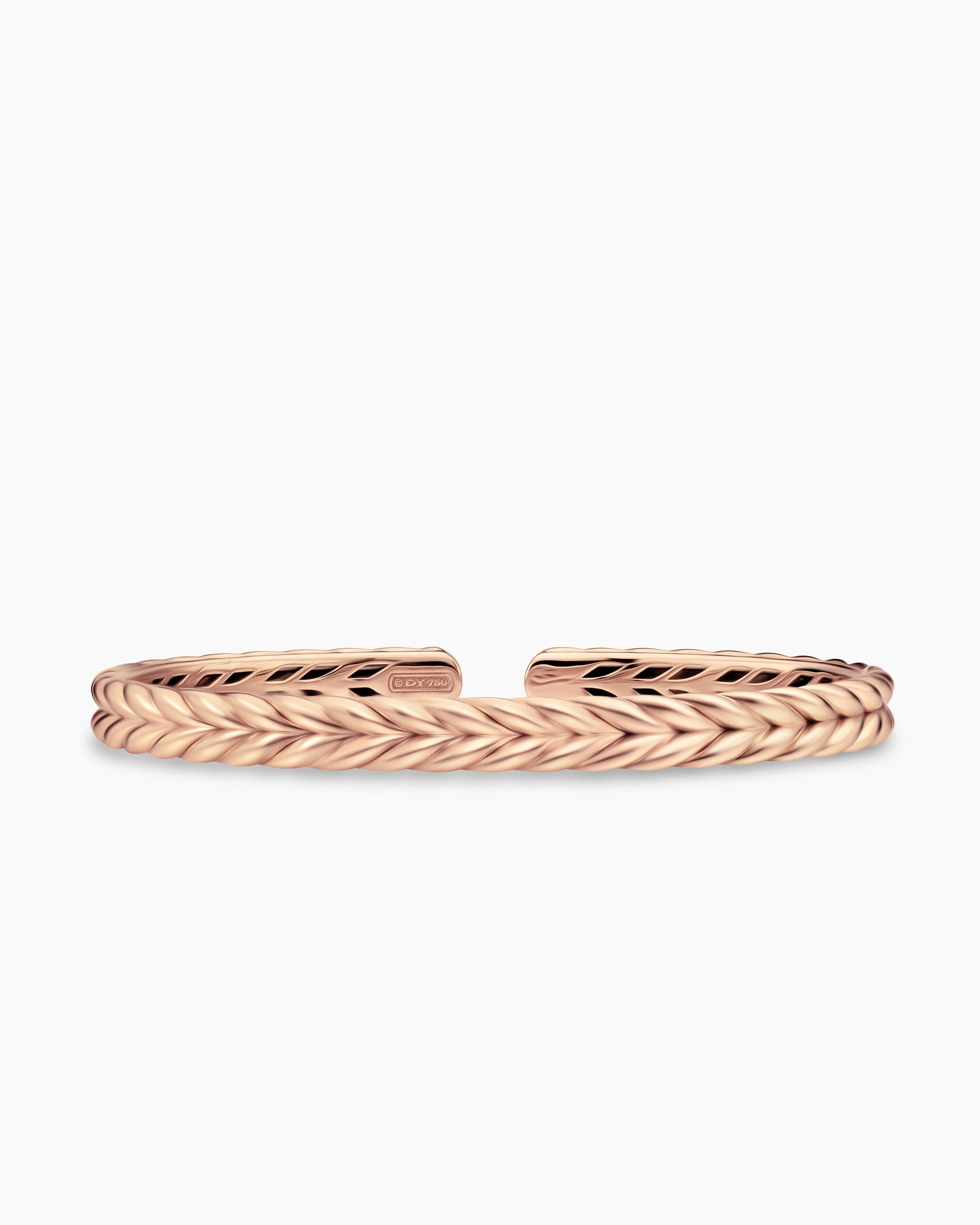 Chevron Flex Bracelet in 18K Rose Gold, 6.4mm
