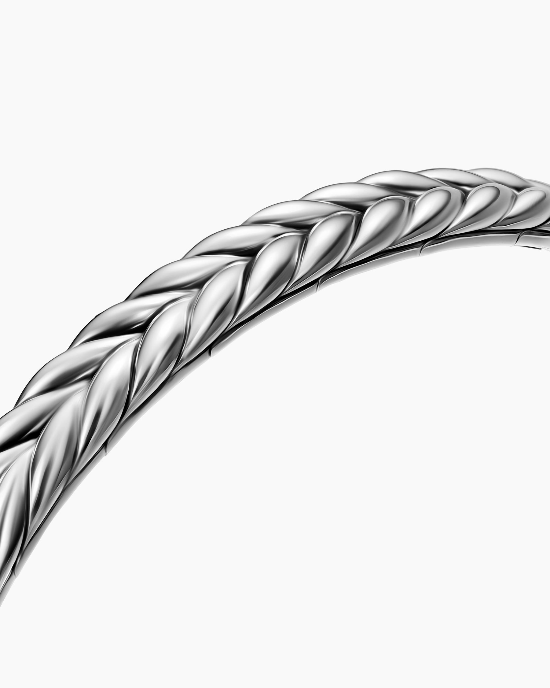 Chevron Flex Bracelet in Sterling Silver, 6.4mm - Image 5