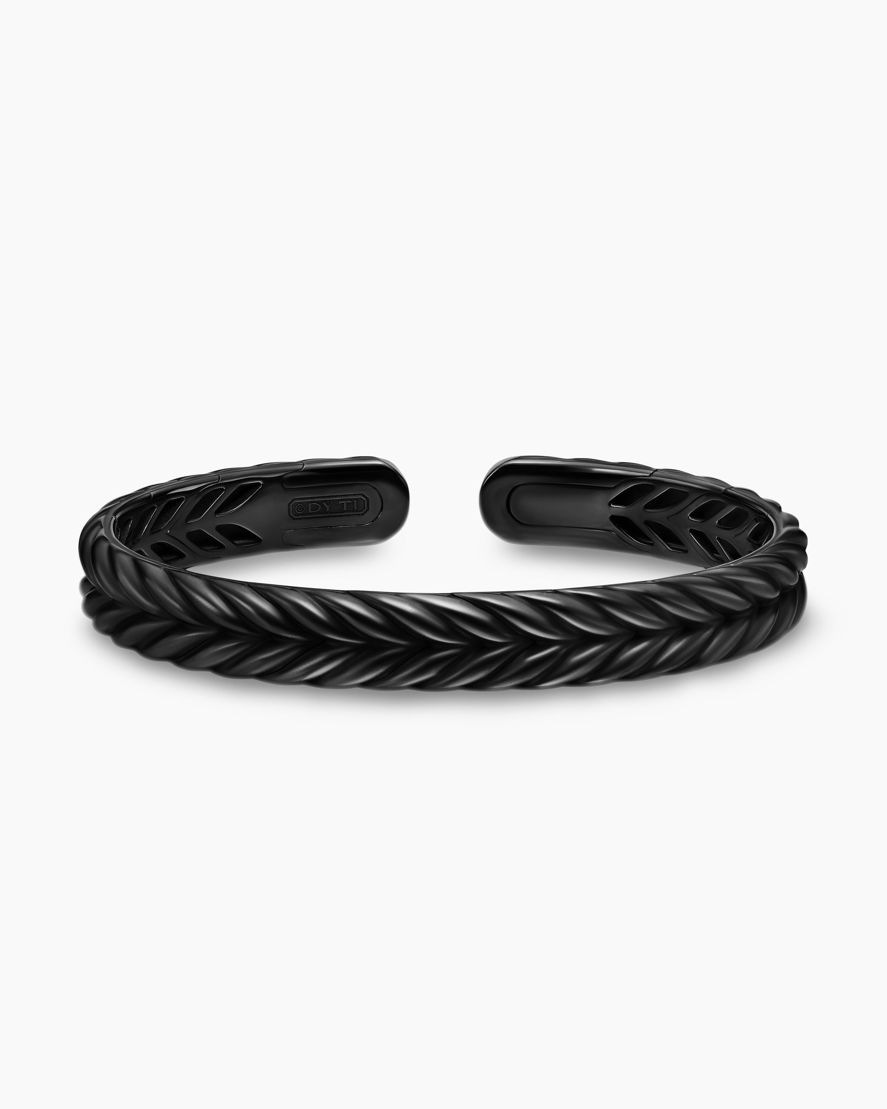 Chevron Flex Bracelet in Black Titanium, 10mm - Image 3